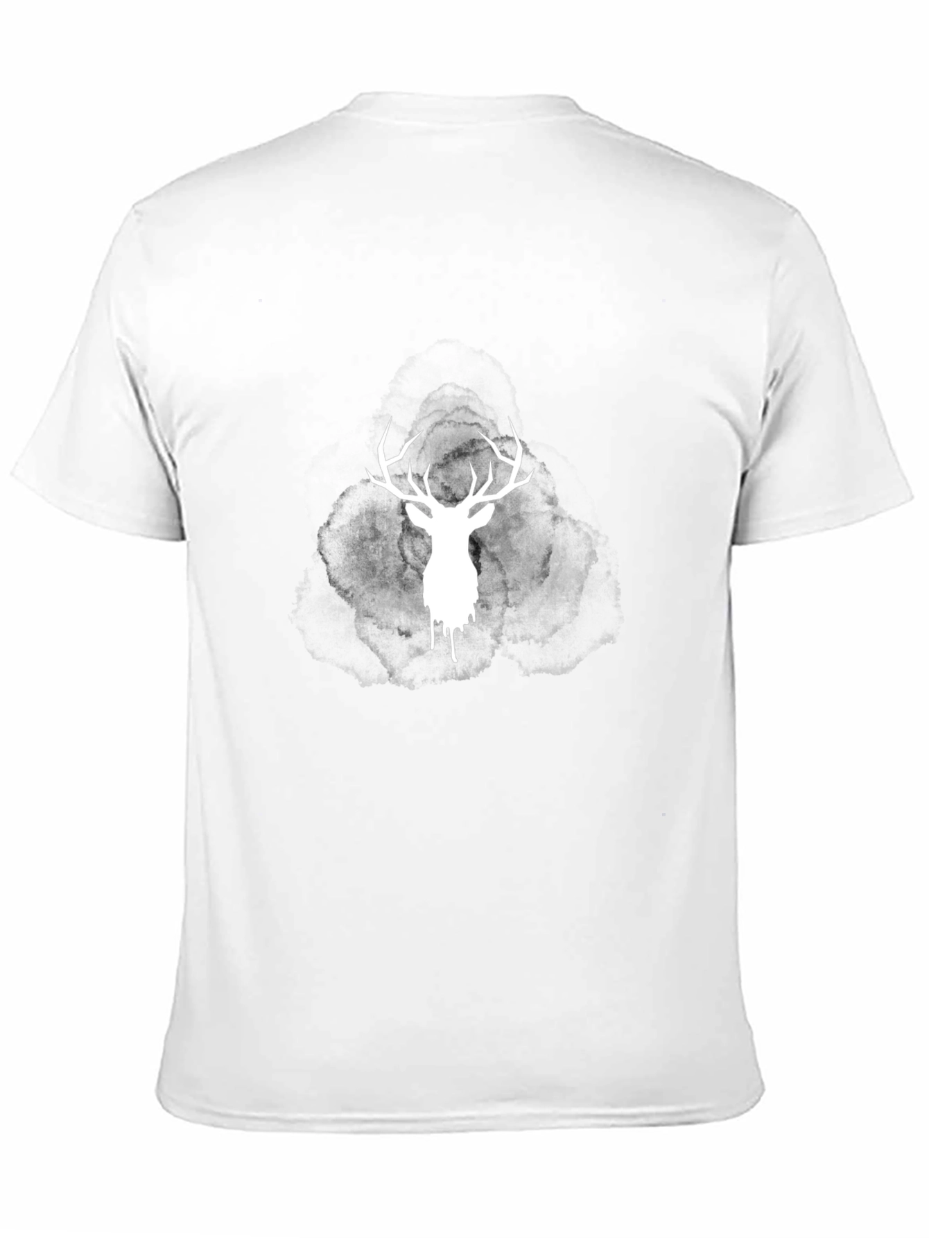 Black Black Stag Head Graphic Tee view 11
