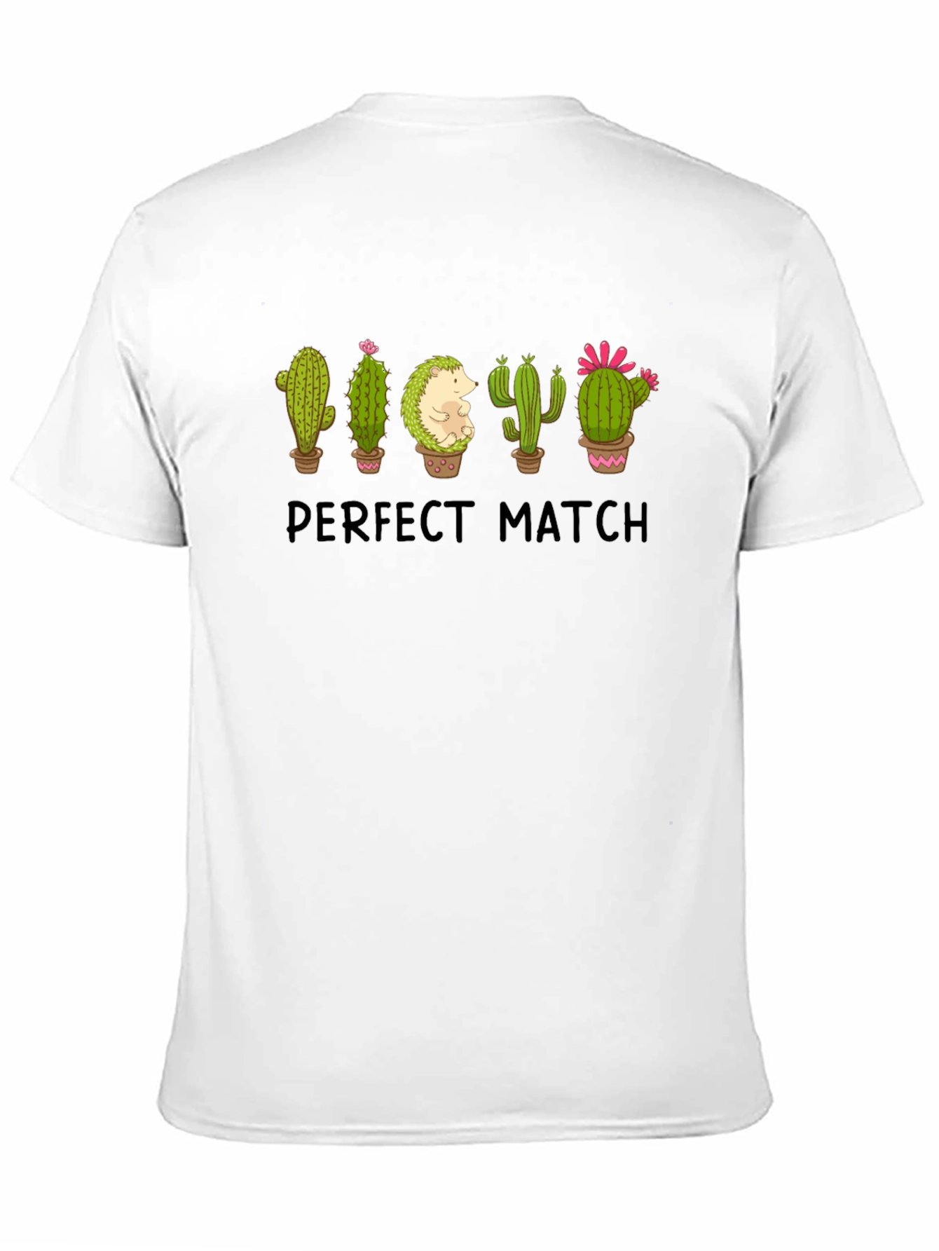 Black Perfect Match Cactus & Hedgehog Graphic Tee view 11