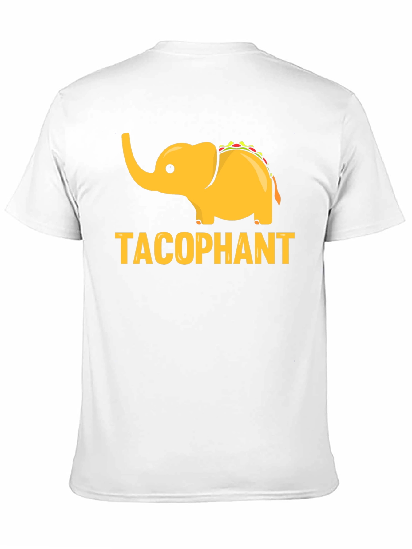 Black Tacophant Graphic T-Shirt - Funny Elephant Taco Tee view 11