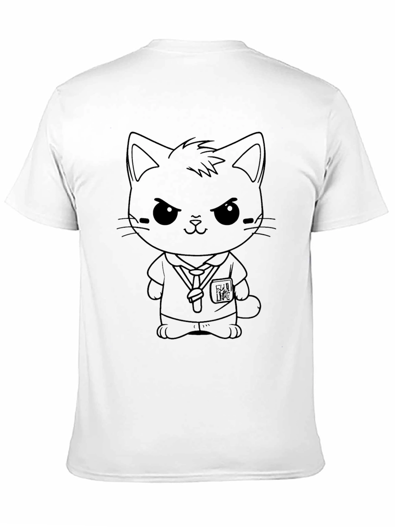 Black Cool Cat Doctor Graphic Tee view 11