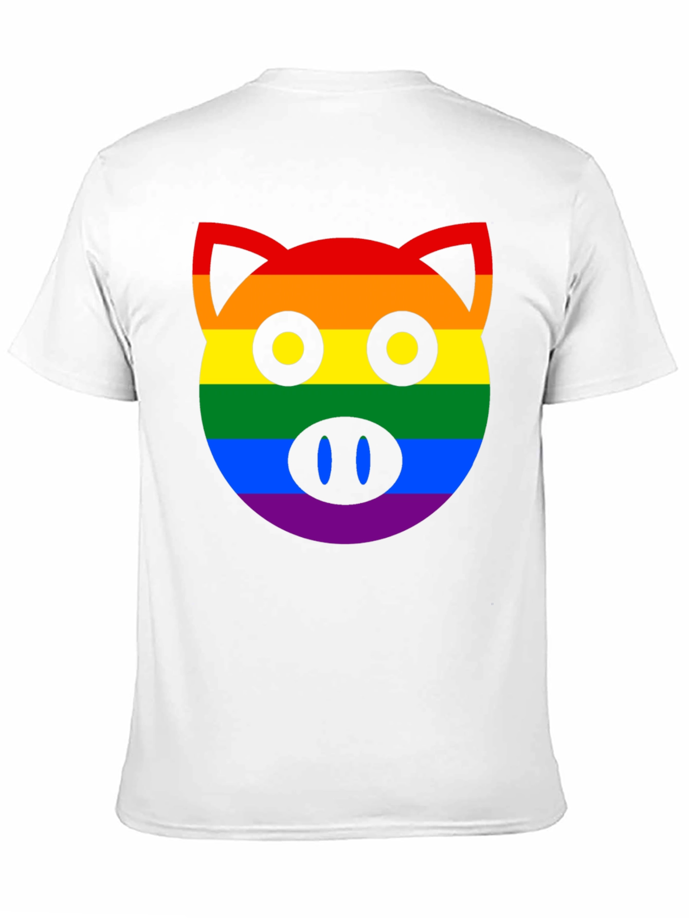 Black Pride Pig Graphic T-Shirt - LGBTQ+ Rainbow Design view 11