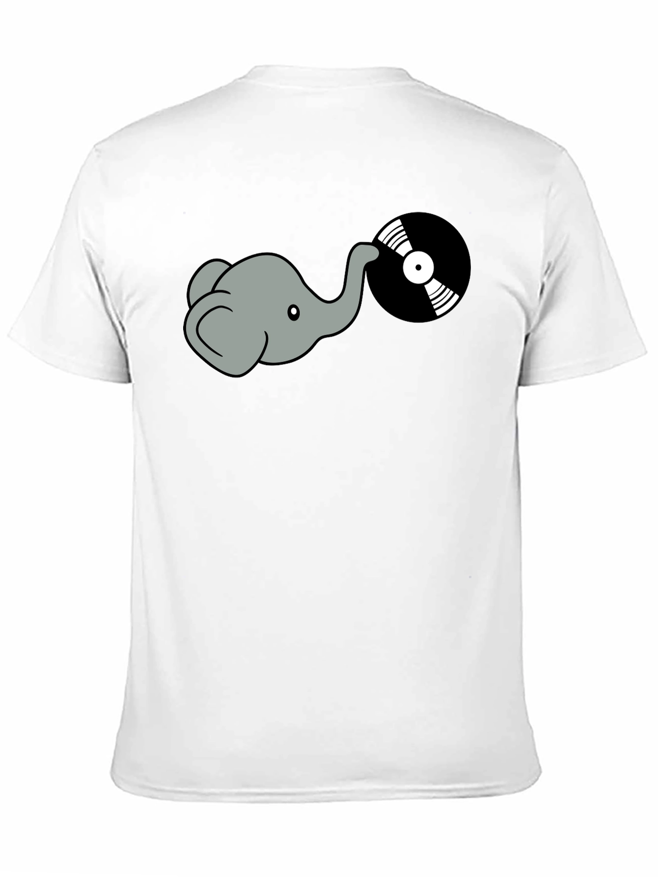 Black Elephant DJ Graphic Tee - Cool Vinyl Record Shirt view 11