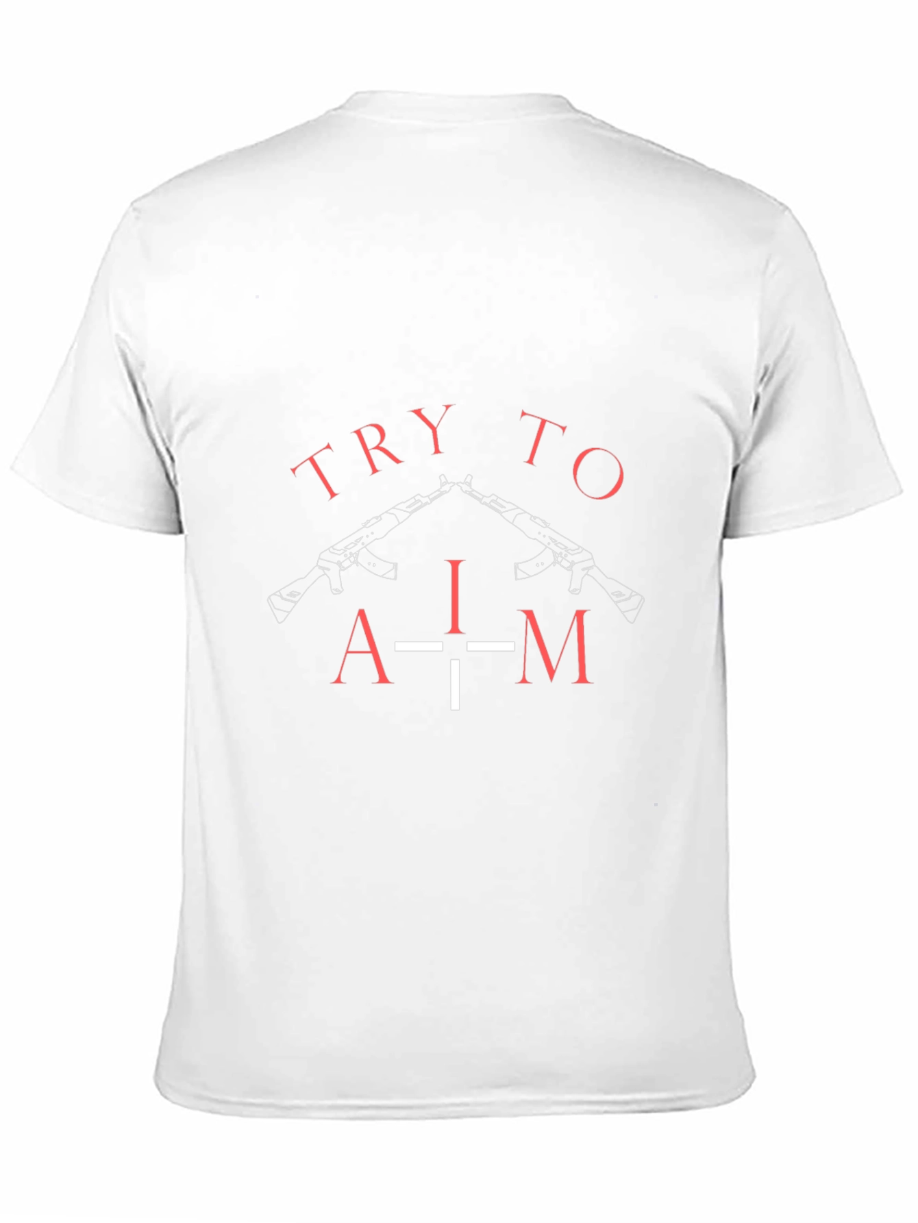 Black Try To Aim Graphic Tee - Black view 11