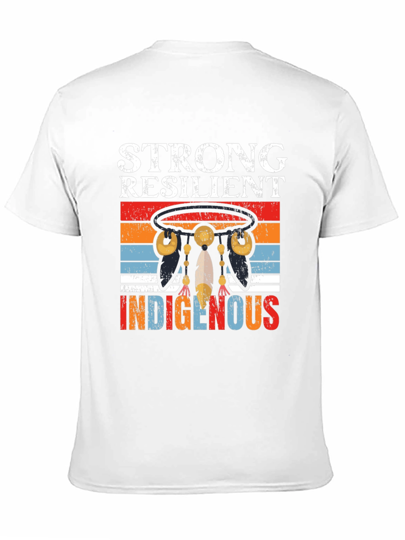 Black Strong Resilient Indigenous Graphic T-Shirt view 11