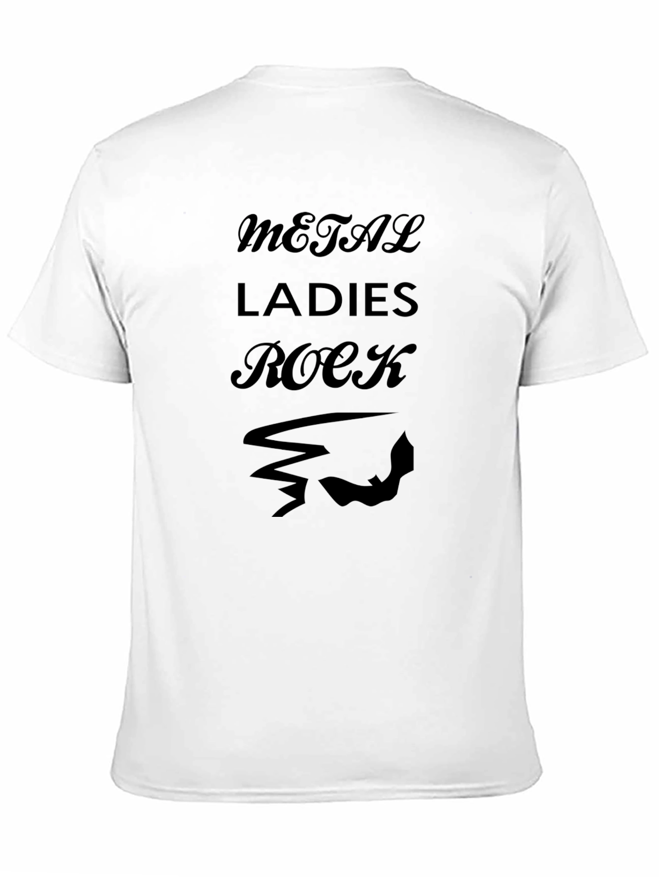 Black Metal Ladies Rock Graphic Tee - Black view 11