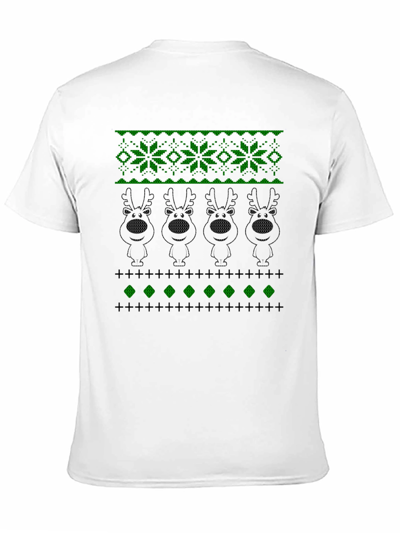 Black Novelty Knit Reindeer T-Shirt view 11