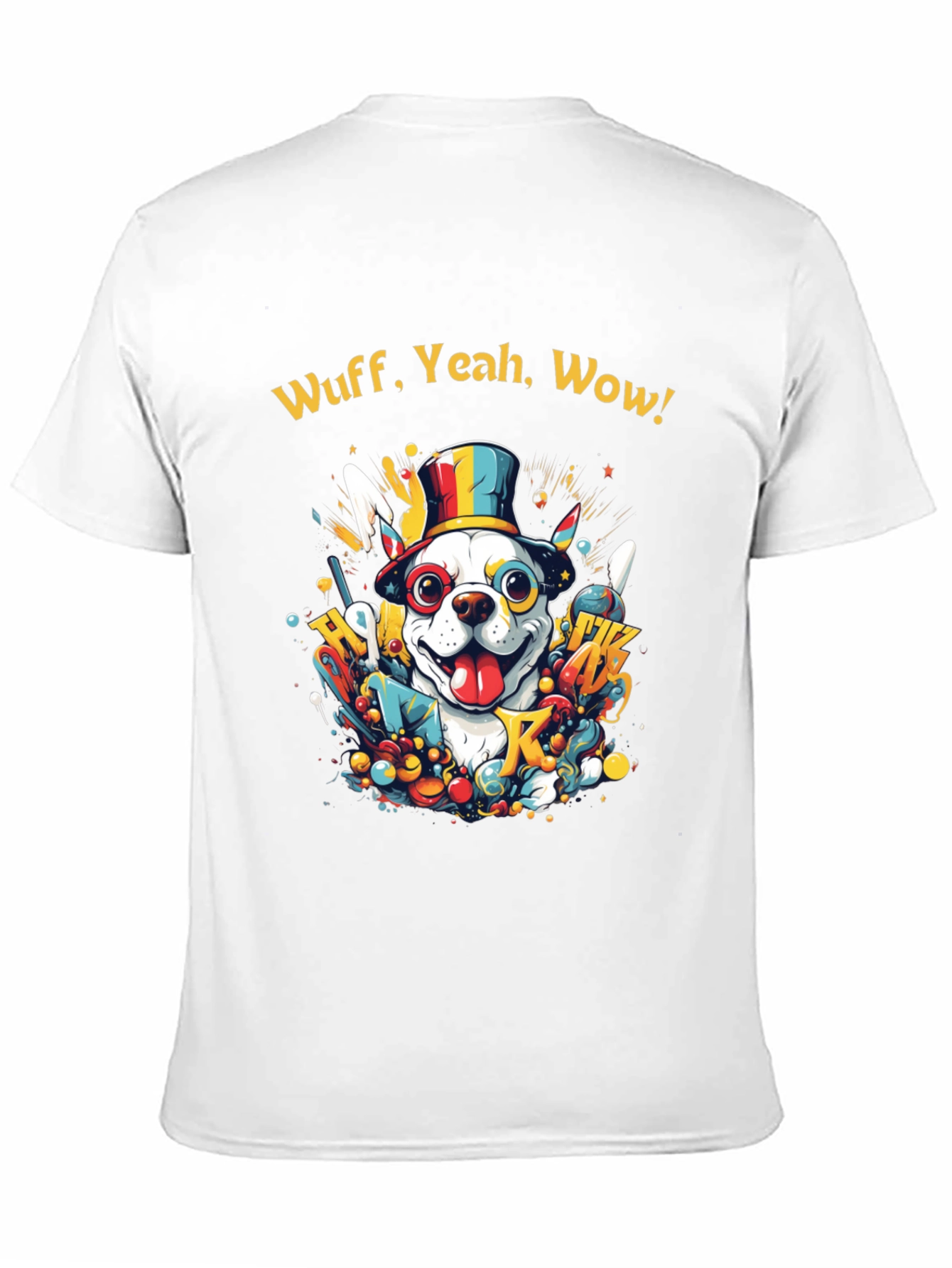 Black Wuff, Yeah, Wow Dog Graphic Tee view 11