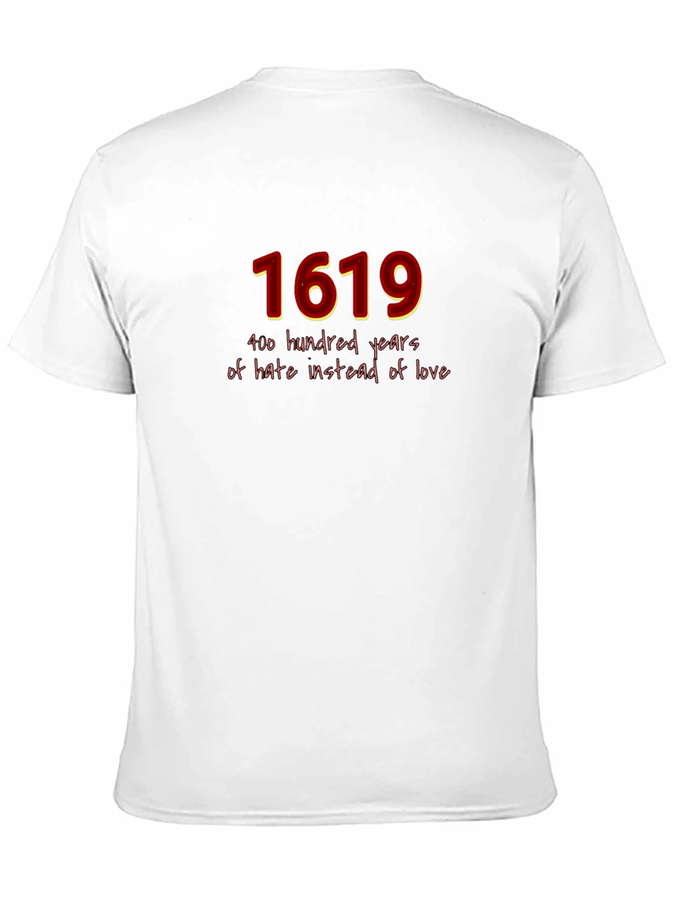 Black 1619 Hate Instead of Love Graphic T-Shirt view 11