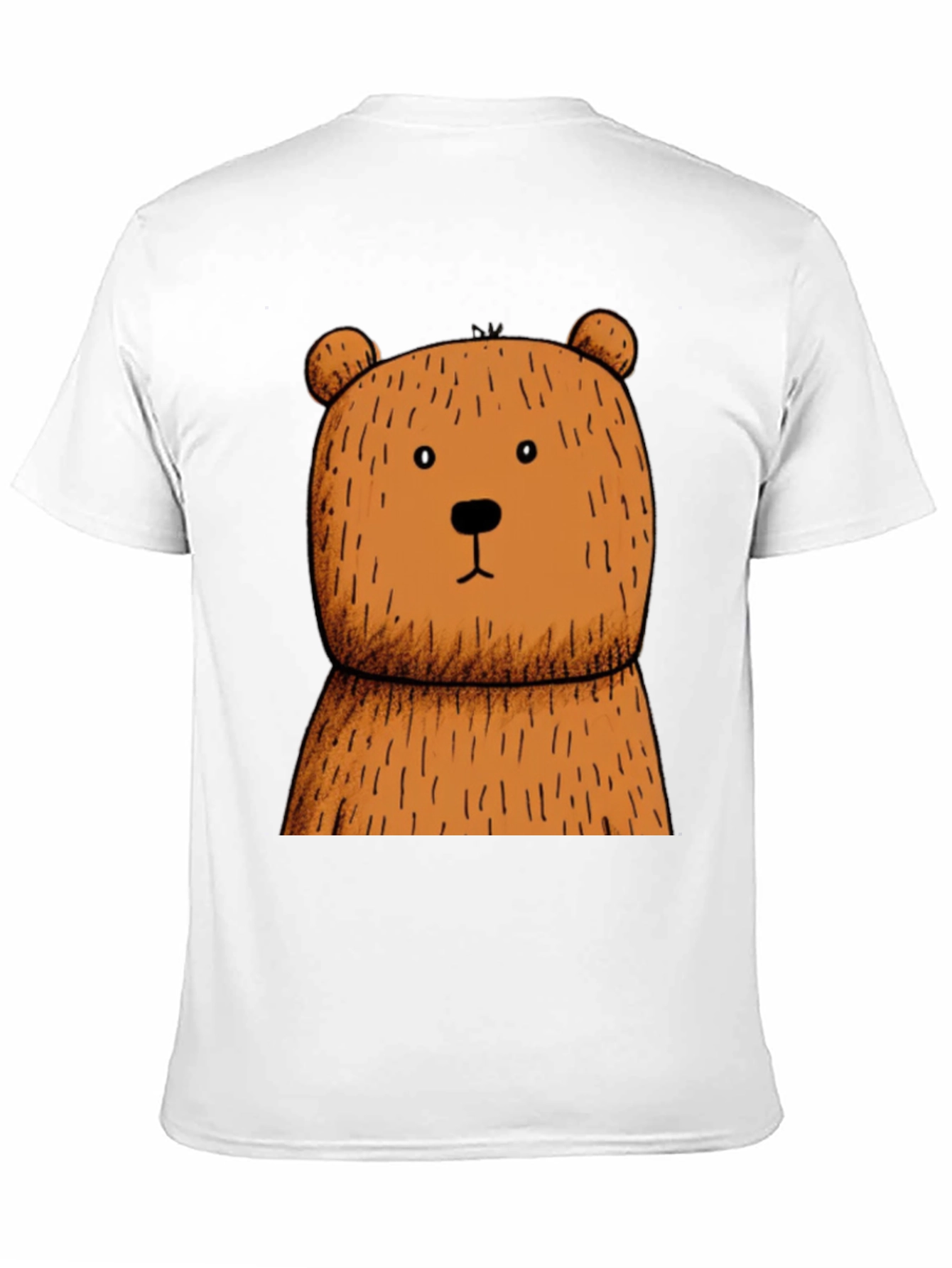 Black Black T-Shirt with Brown Bear Graphic view 11