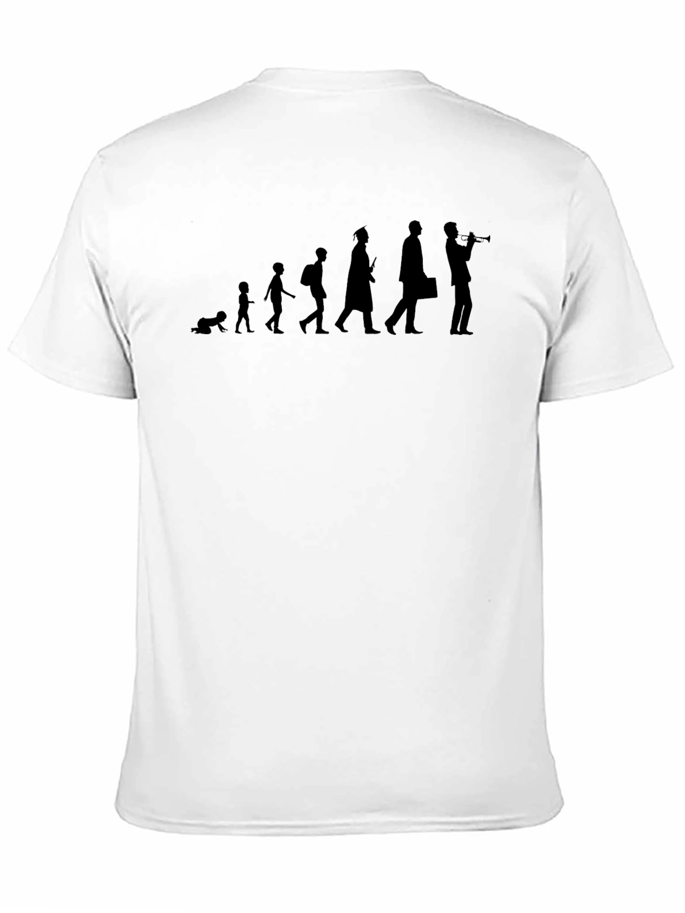 Black Evolution of Music T-Shirt view 11