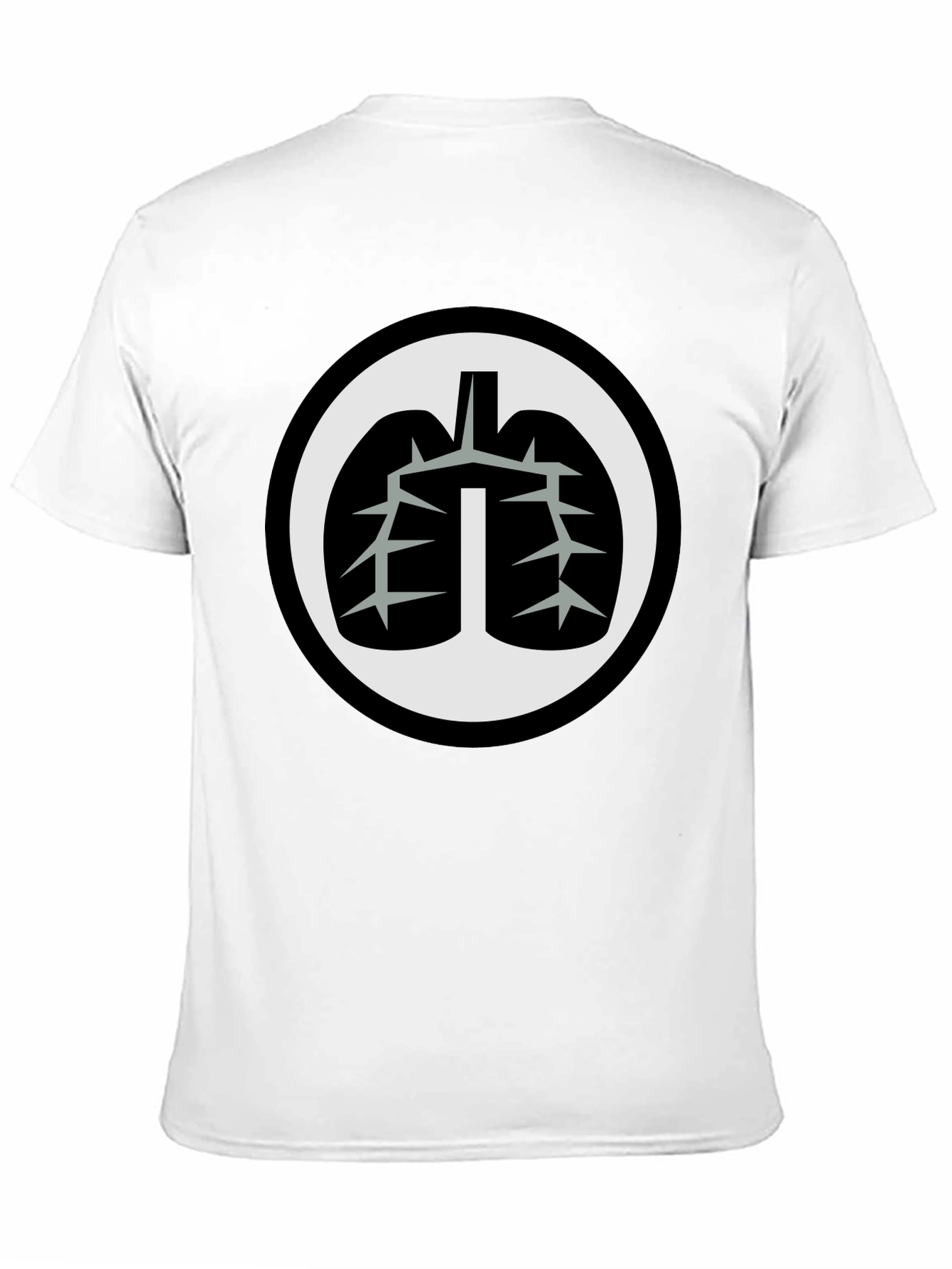 Black Lung Graphic Black T-Shirt view 11