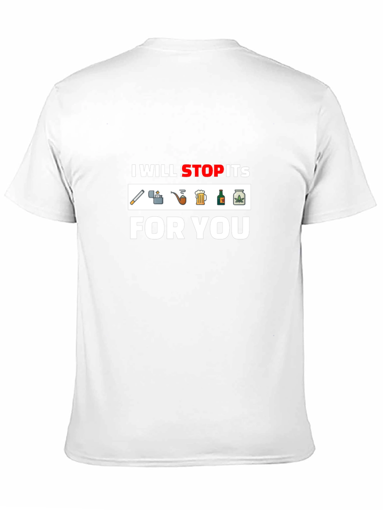 Black I Will Stop Its For You T-Shirt - Funny Graphic Tee view 11