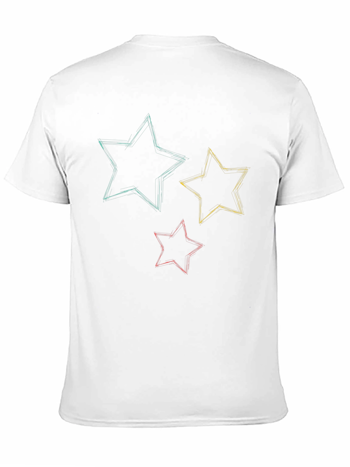 Black Starry Sketch Tee - Stylish Graphic T-Shirt view 11