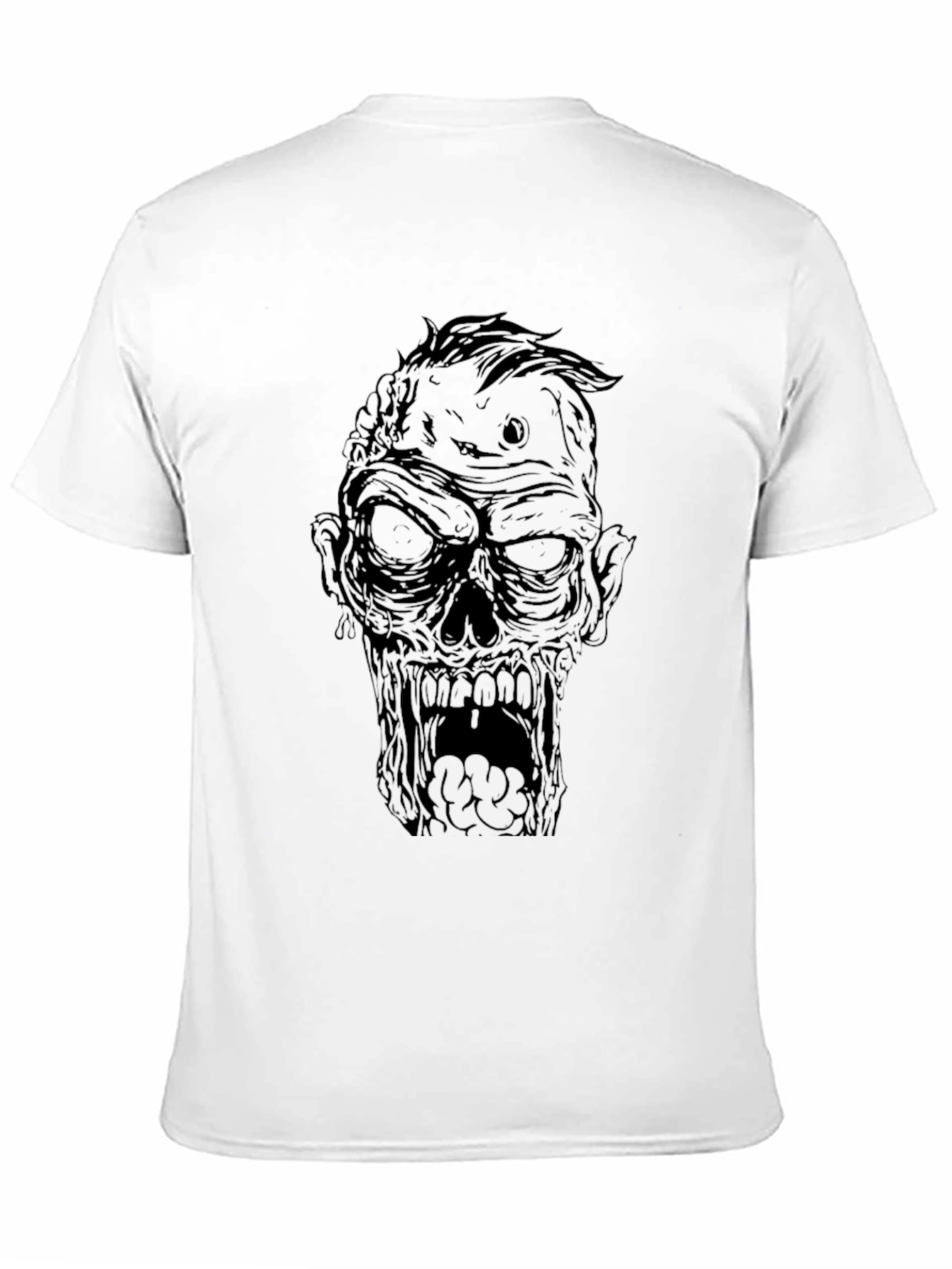 Black Zombie Graphic Black T-Shirt view 11