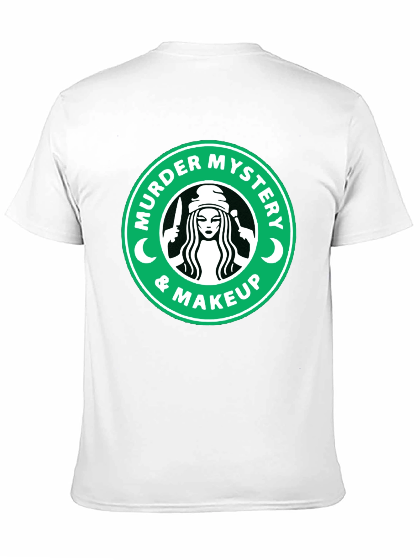 Black Murder Mystery & Makeup Graphic T-Shirt view 11