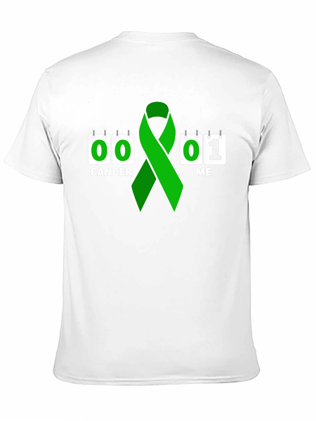Black Cancer Survivor T-Shirt: Green Ribbon view 11