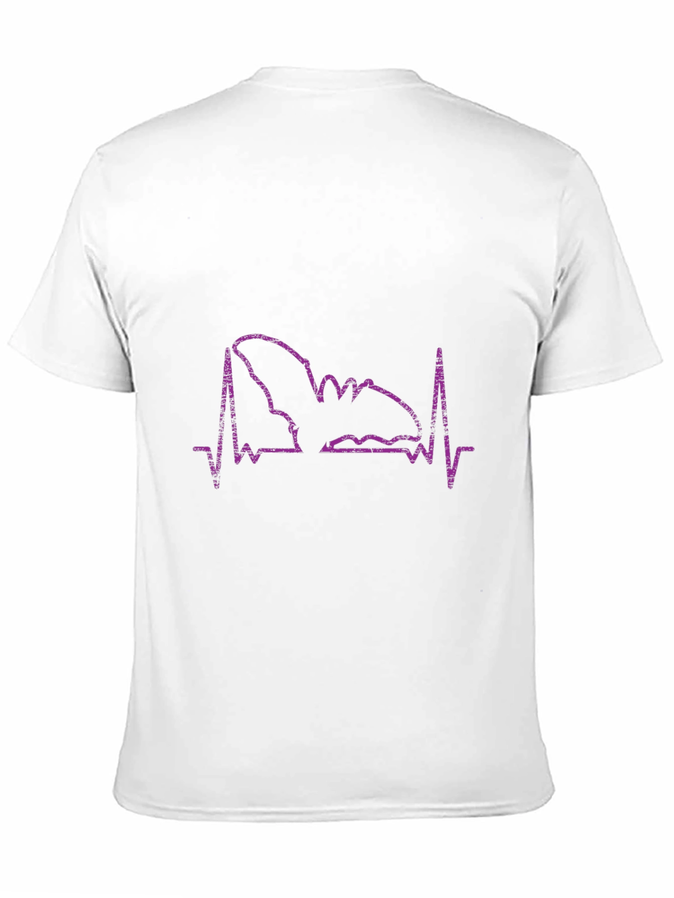 Black Bat Heartbeat T-Shirt - Halloween Vibes view 11