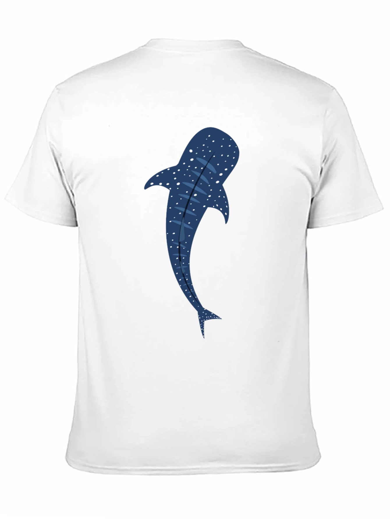 Black Whale Shark Graphic Tee - Black Cotton T-Shirt view 11