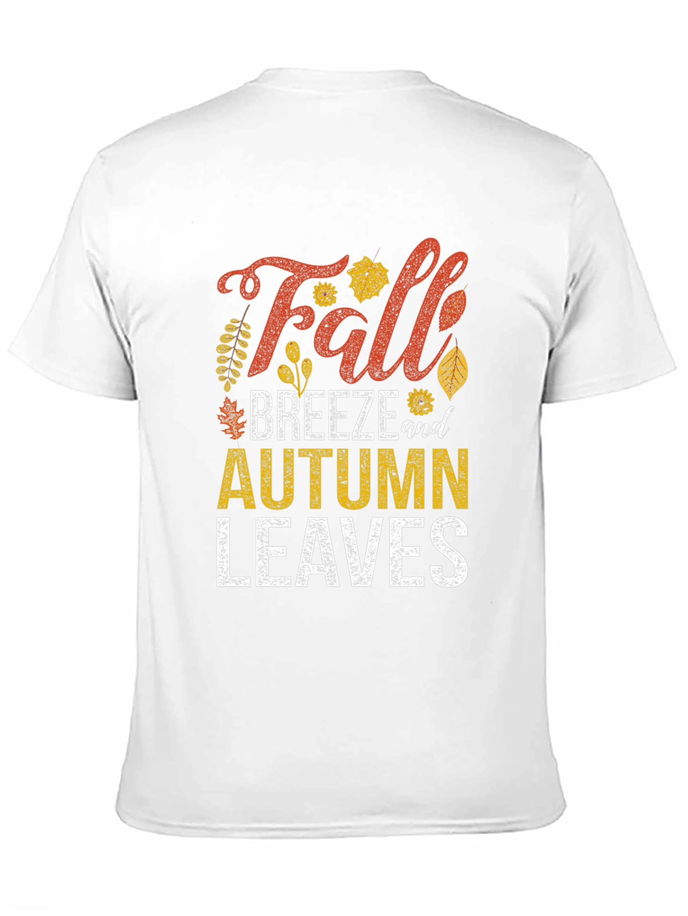 Black Fall Breeze & Autumn Leaves Graphic Tee view 11