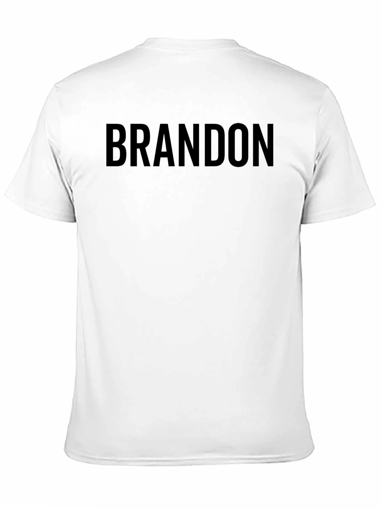 Black Brandon T-Shirt - Black Crew Neck Tee view 11