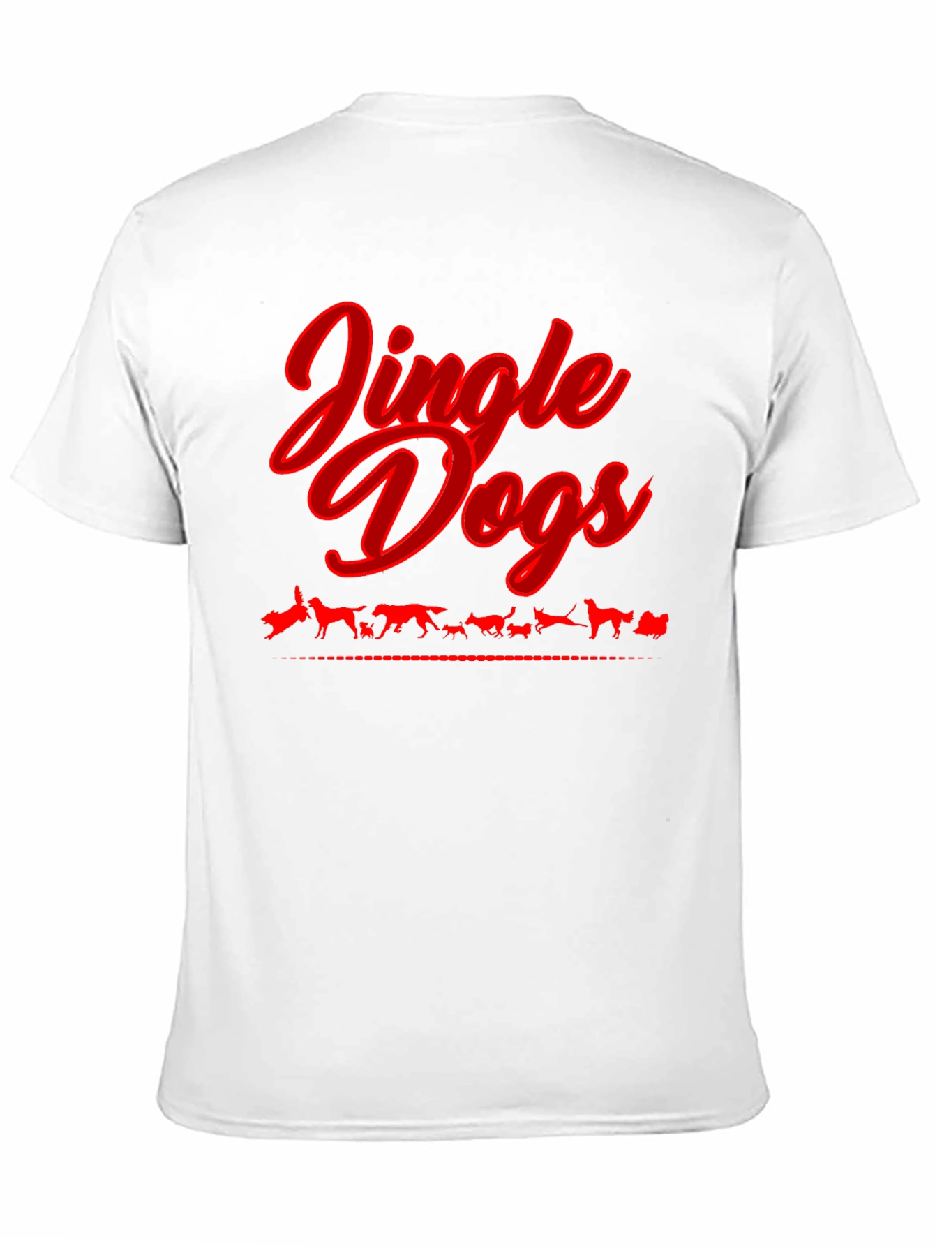 Black Jingle Dogs T-Shirt - Holiday Dog Lover Tee view 11