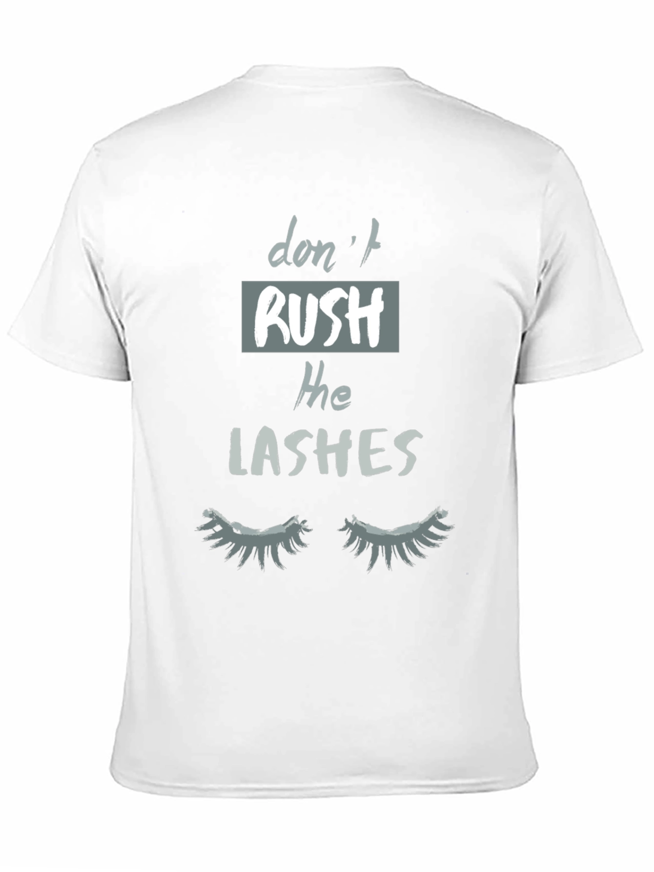 Black Don't Rush The Lashes Graphic Tee view 11