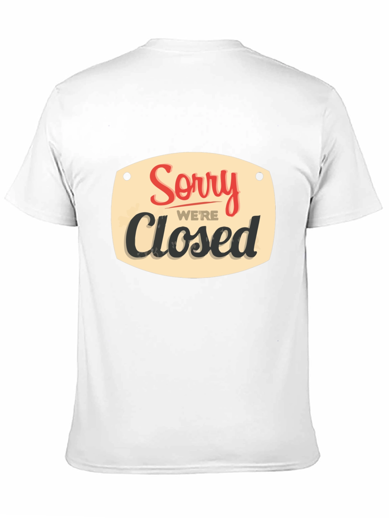 Black Sorry We're Closed Graphic Tee - Black Casual Shirt view 11