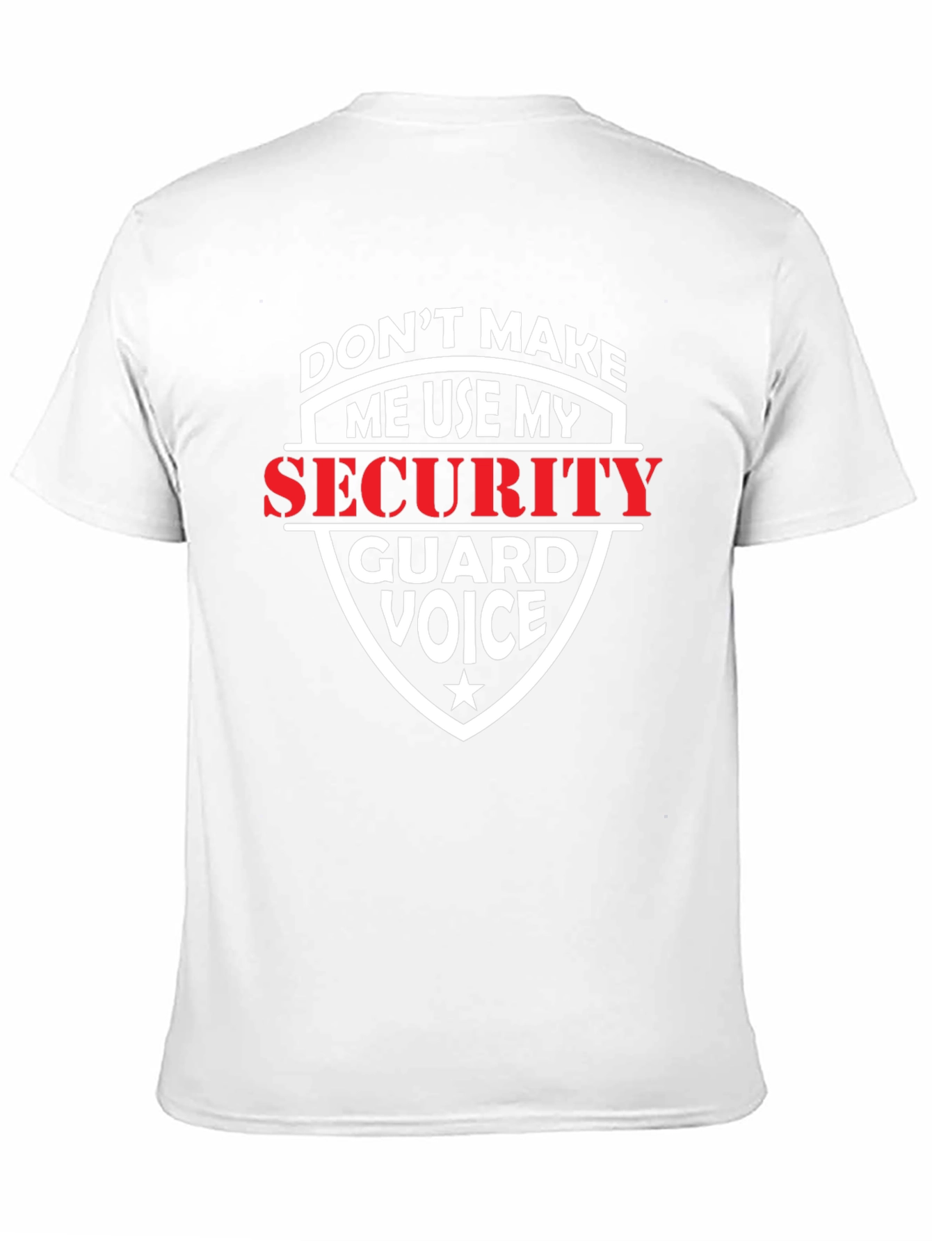 Black Security Guard Voice Graphic T-Shirt view 11