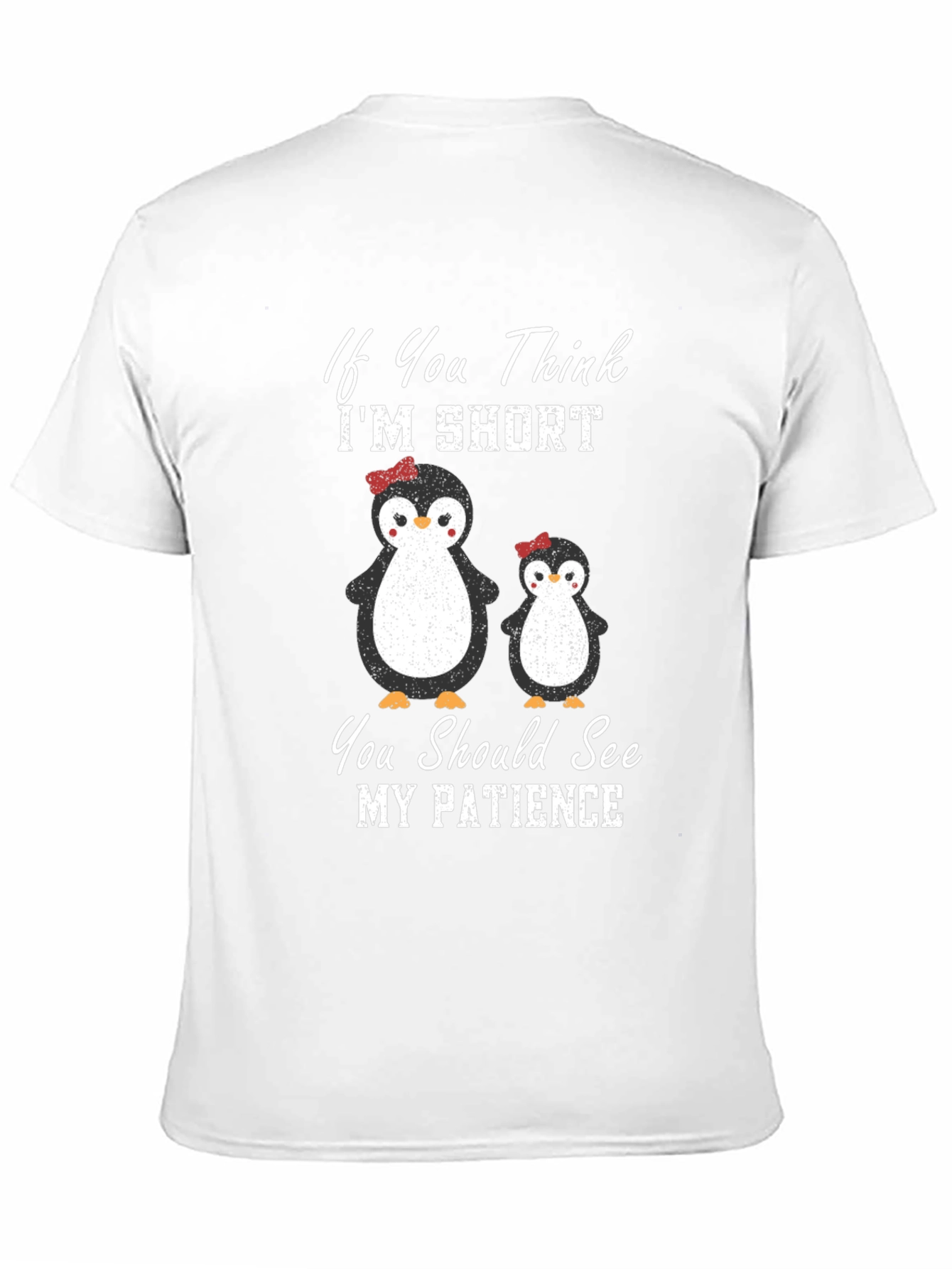 Black Penguin Patience T-Shirt: Short & Sassy view 11