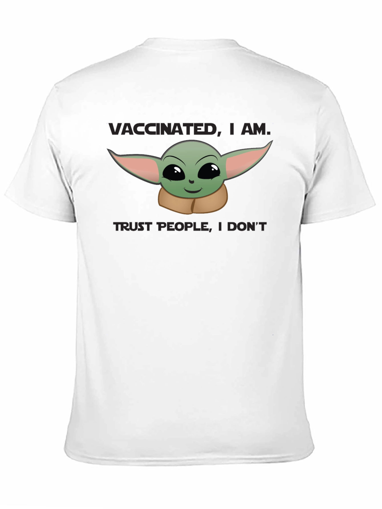 Black Vaccinated, I Am T-Shirt view 11