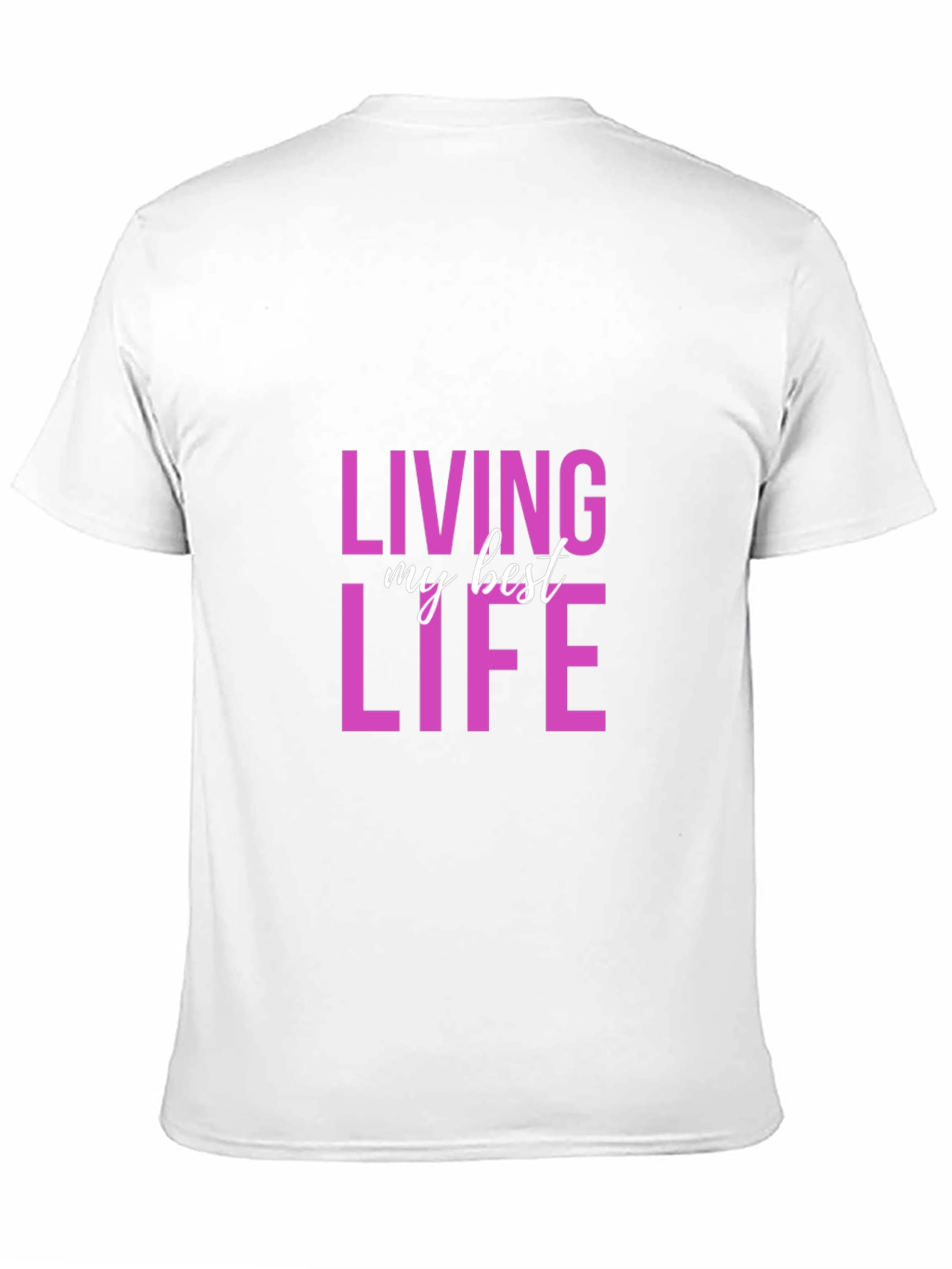 Black Living My Best Life Graphic Tee - Soft Cotton view 11