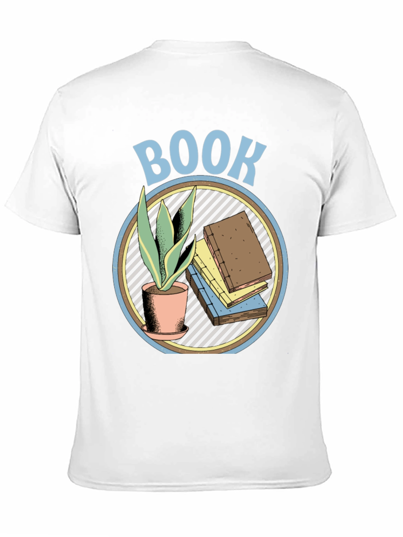 Black Book Lover Graphic T-Shirt - Plant & Book Design view 11