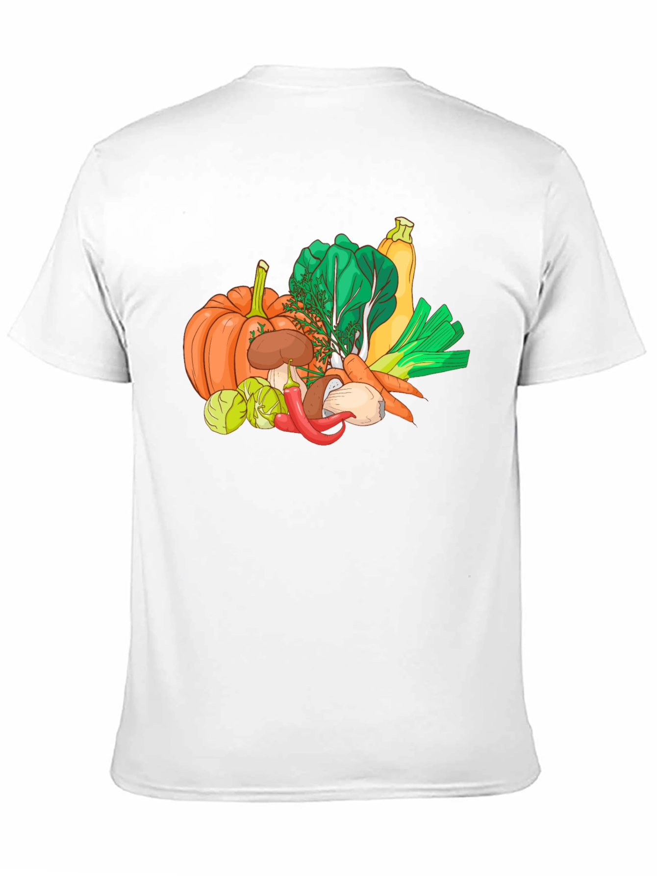 Vegetable Harvest Graphic Tee - Black Unisex T-Shirt - 11