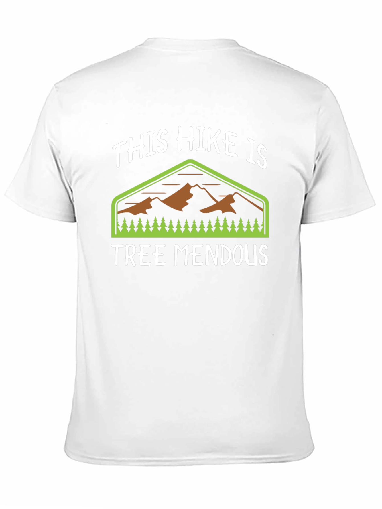 Black Funny Hiking T-Shirt - Tree Mendous Pun Tee view 11
