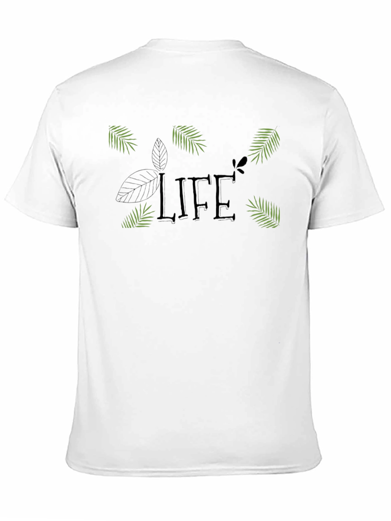 Black Life Graphic Tee - Black Crew Neck Cotton Blend T-Shirt view 11
