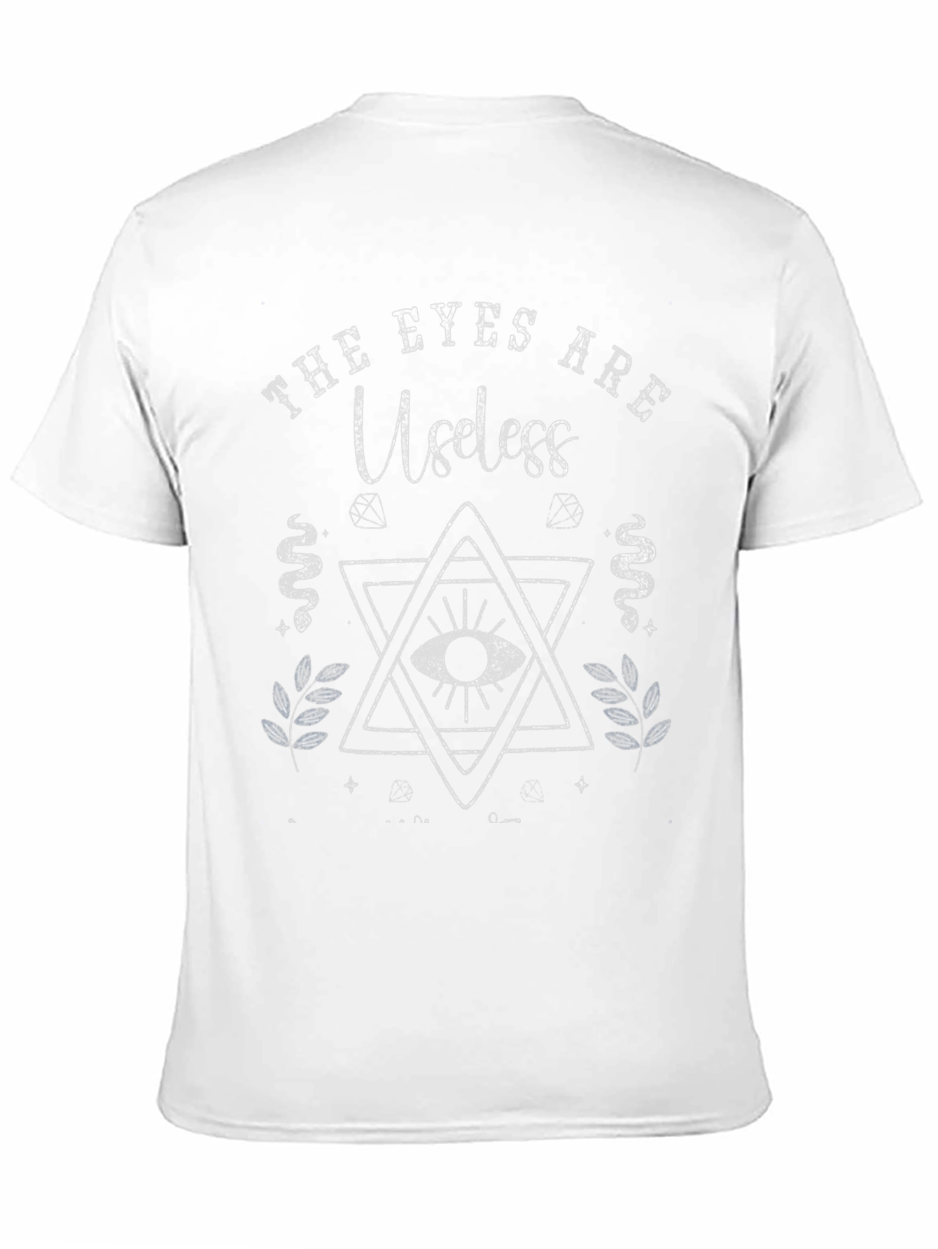 Black The Eyes Are Useless Graphic Tee view 11