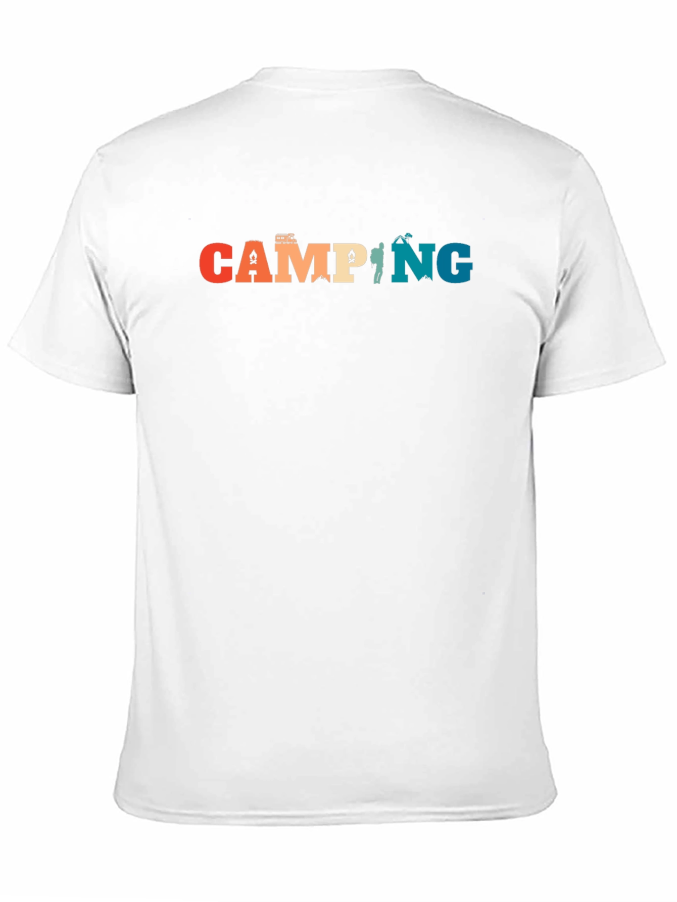 Black Camping Graphic Tee - Retro Camping T-Shirt view 11