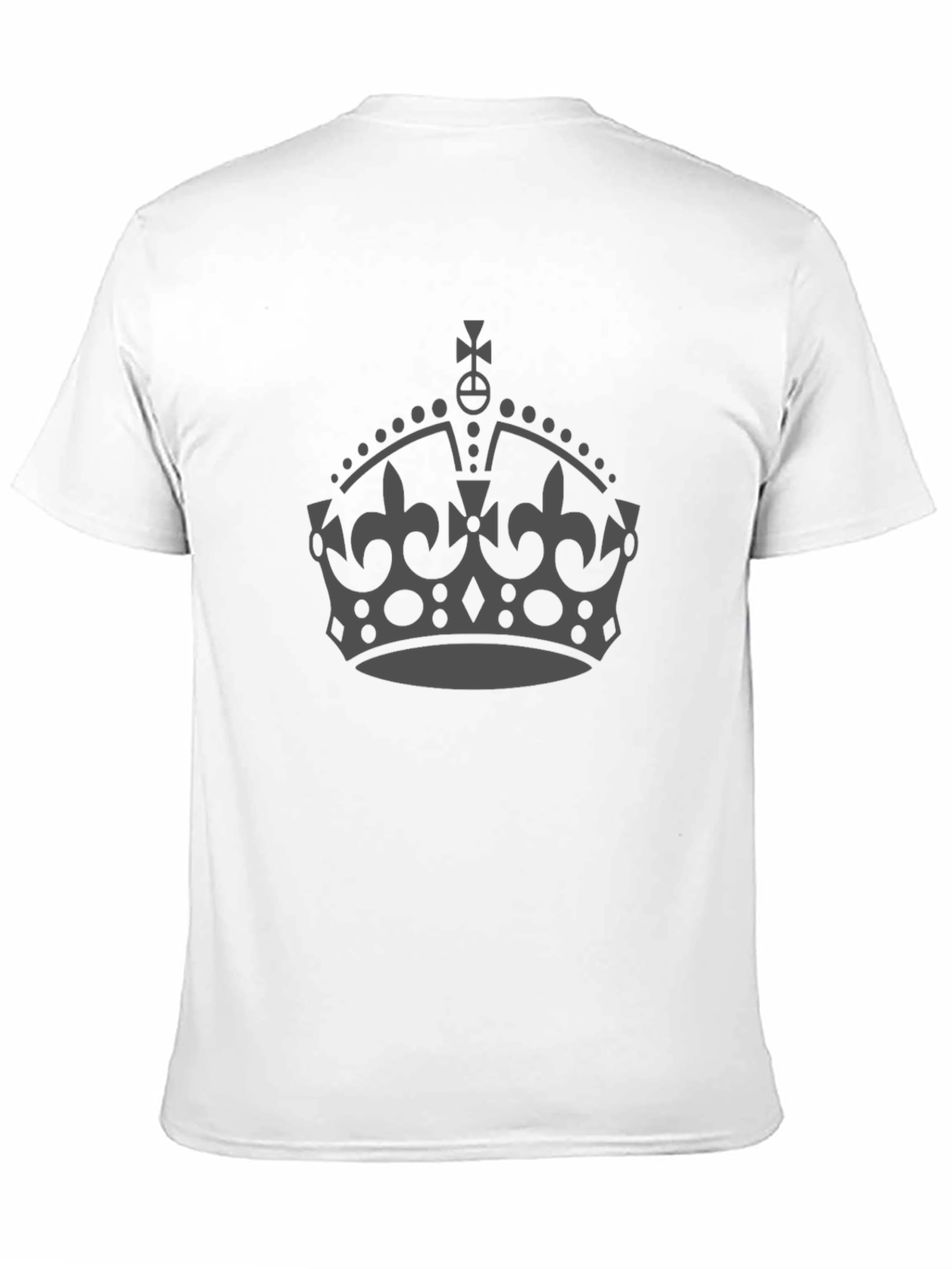Black King Crown Graphic Tee - Classic Design T-Shirt view 11