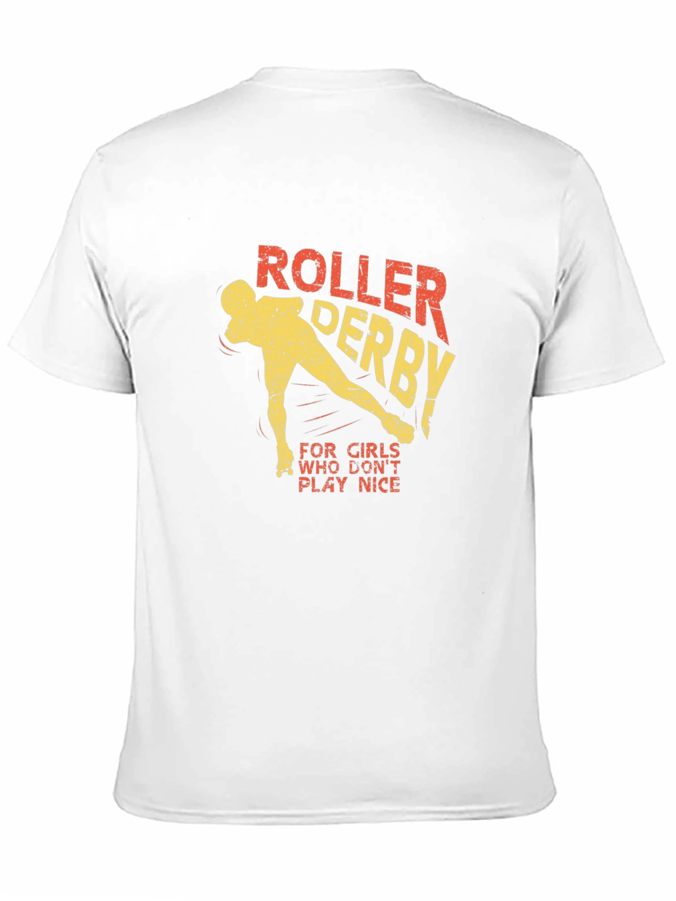 Black Roller Derby T-Shirt for Girls Who Don't Play Nice view 11
