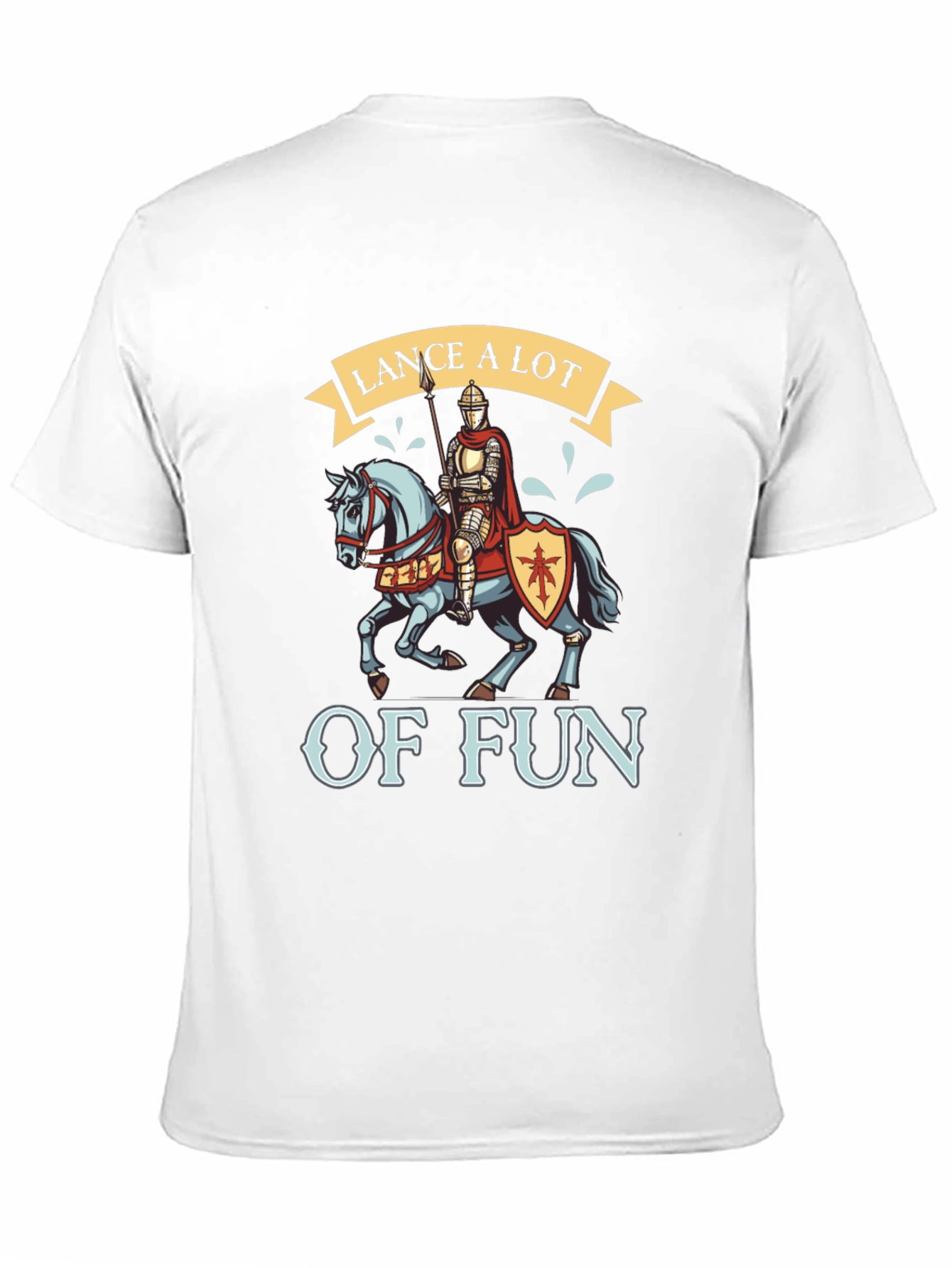 Black Lance A Lot of Fun Knight T-Shirt view 11