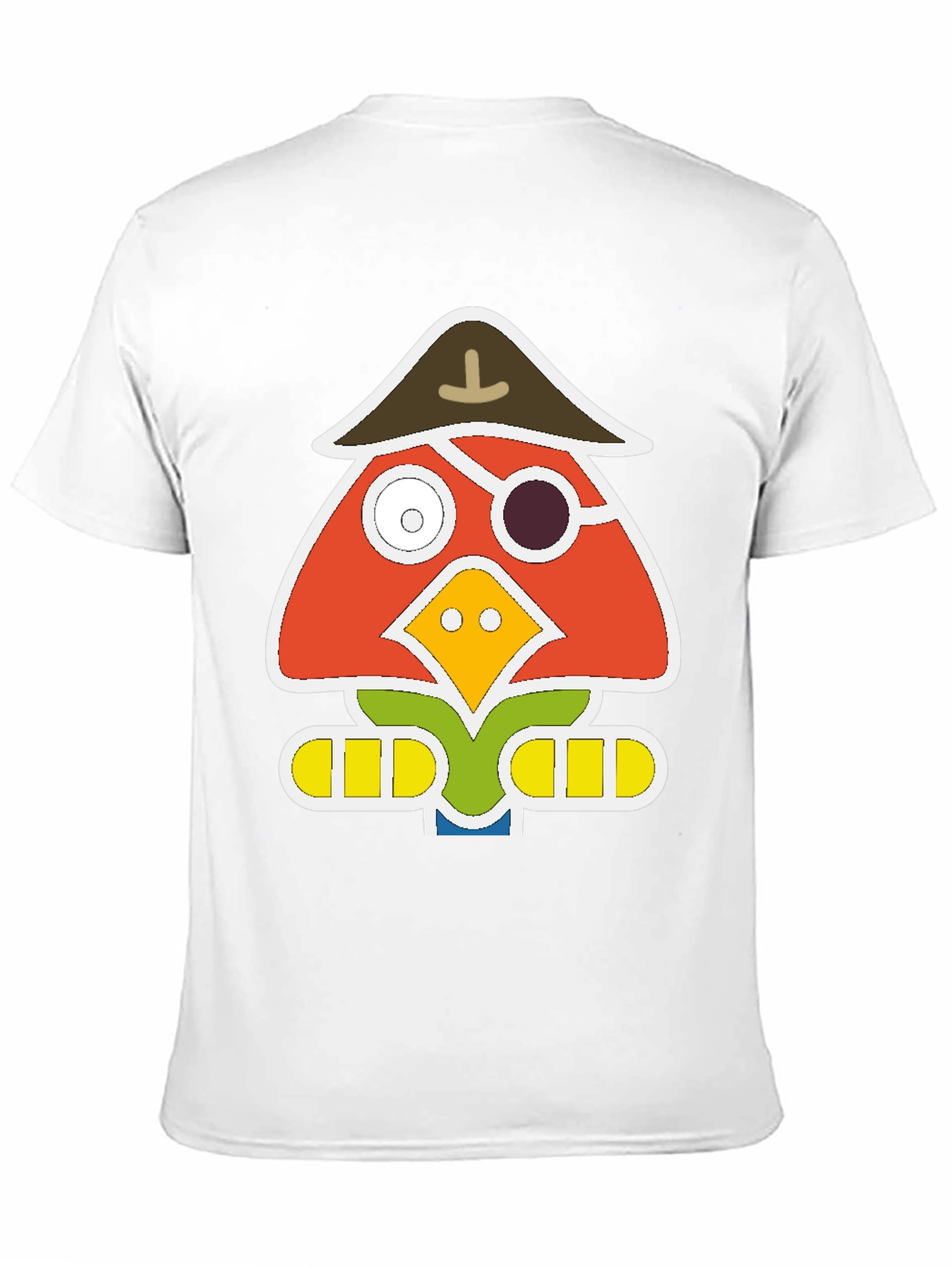 Black Pirate Bird Graphic T-Shirt - Unique Animal Tee view 11