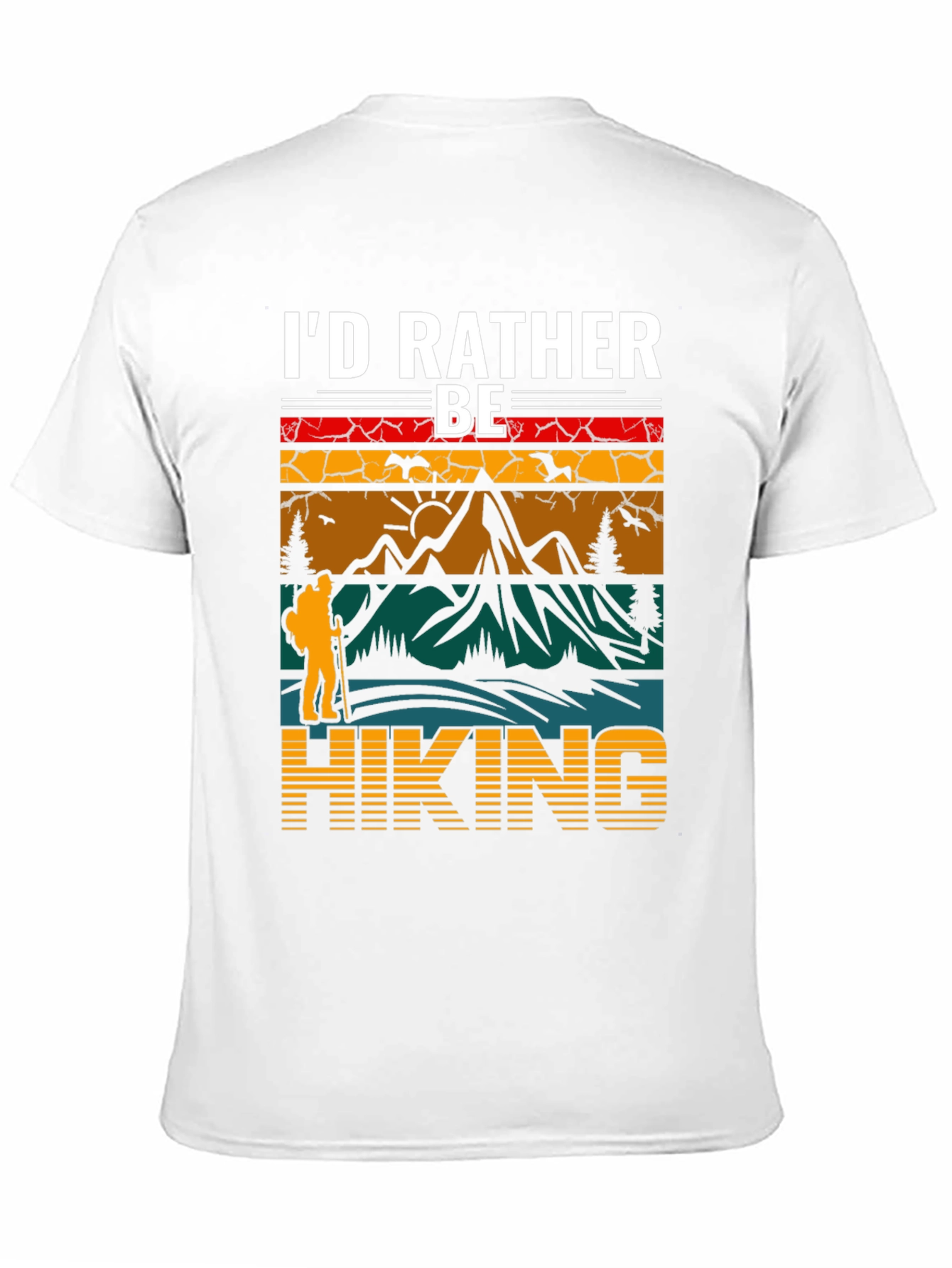 Black I'd Rather Be Hiking T-Shirt - Adventure Tee view 11