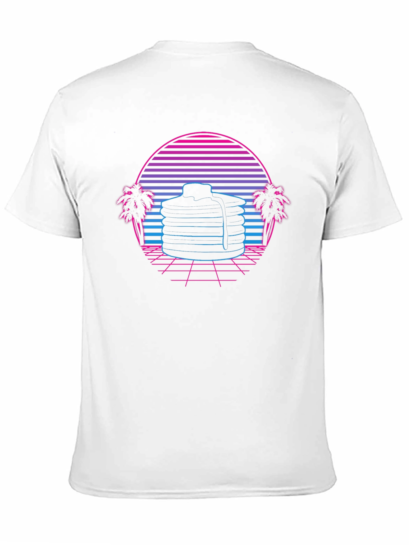 Retro Pancake Graphic T-Shirt - 11