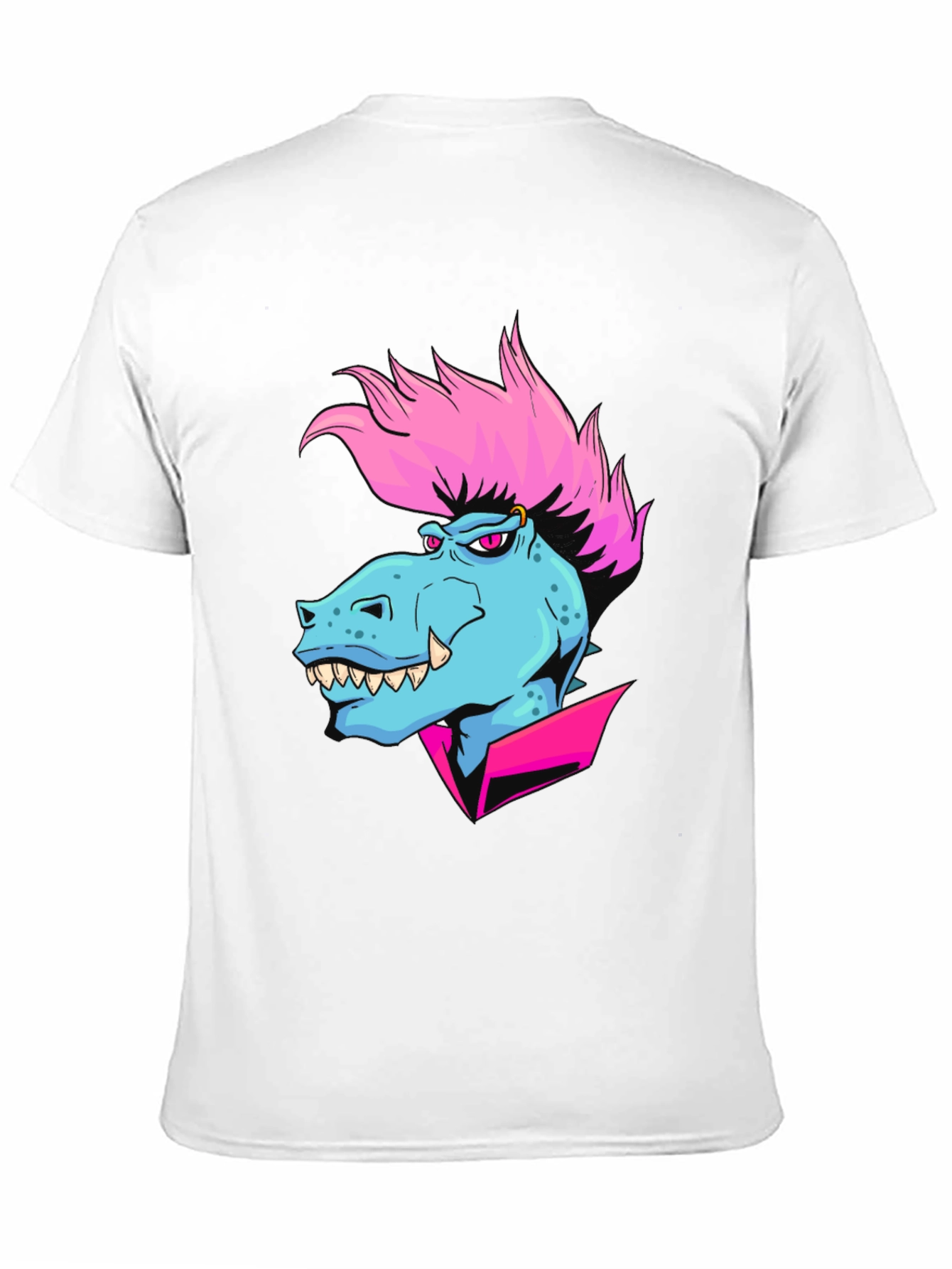 Black Cartoon Dinosaur Graphic T-Shirt view 11