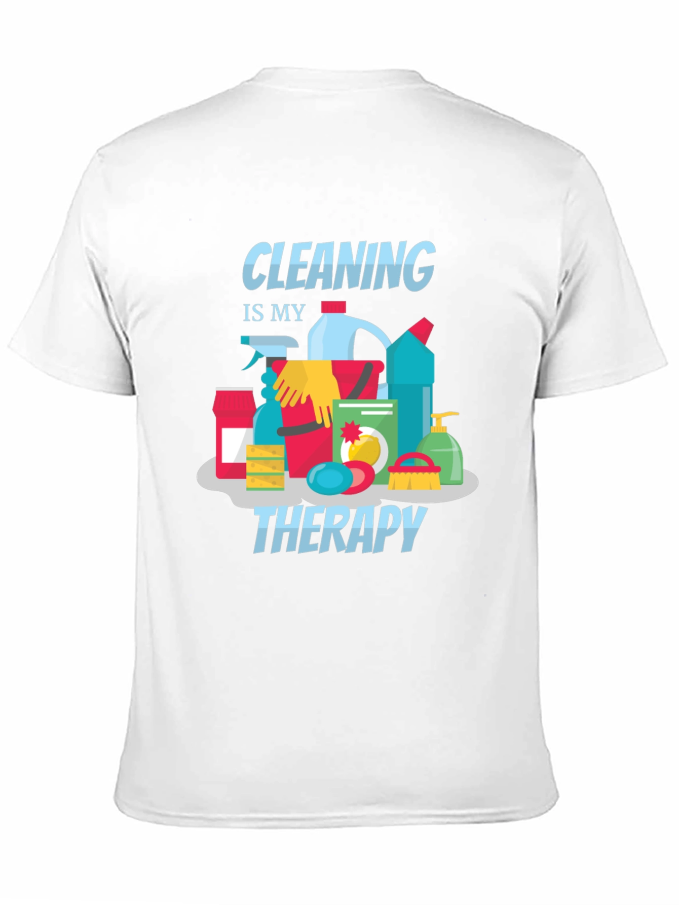 Black Cleaning is My Therapy Graphic Tee view 11