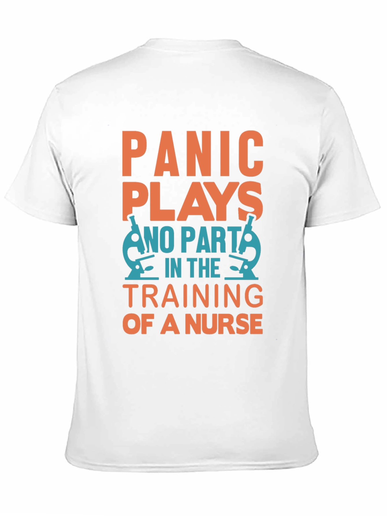 Black Panic Plays No Part Nurse Training T-Shirt view 11