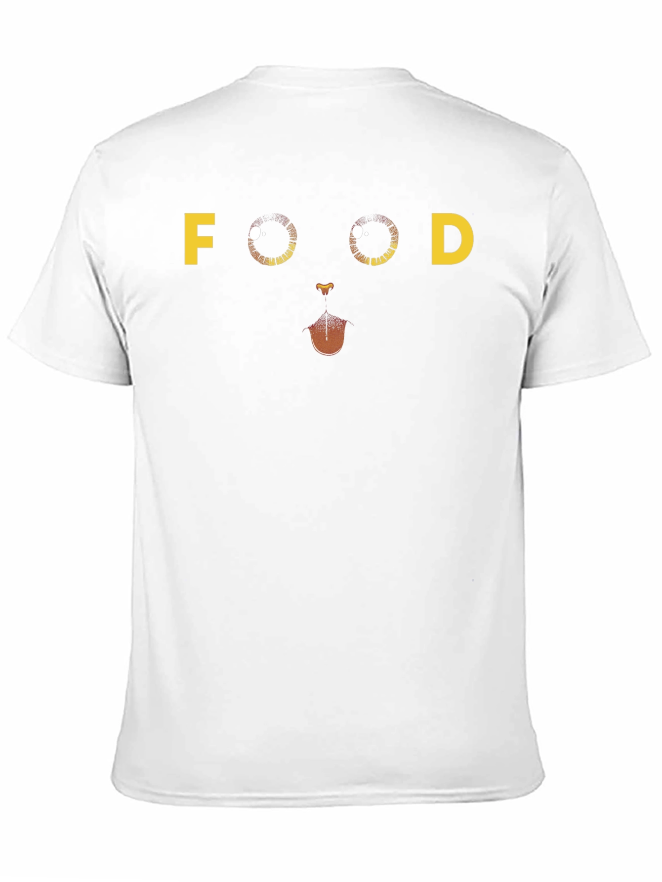 Black Funny 'FOOD' Cat Face Graphic T-Shirt - Black view 11