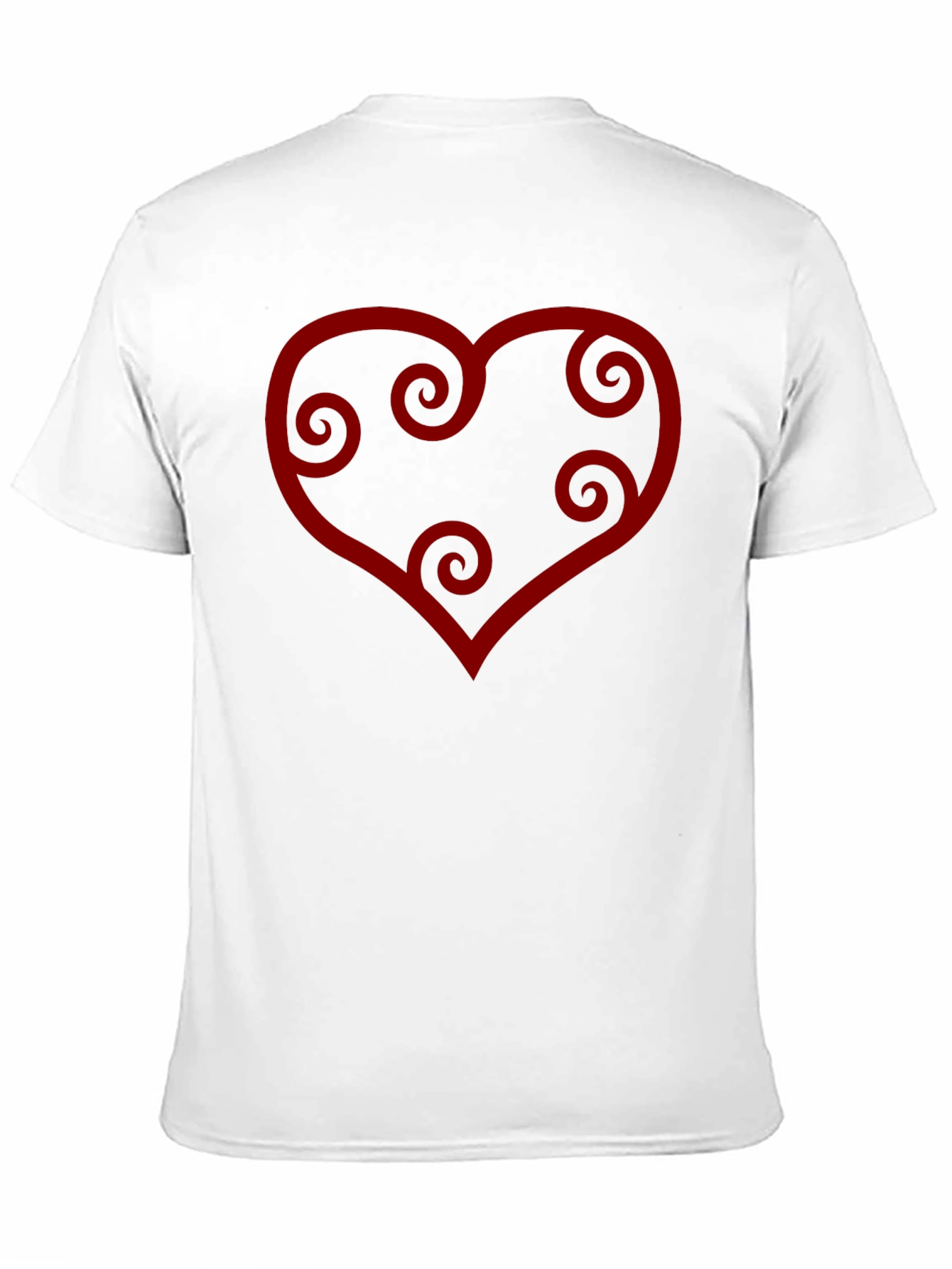 Black Heart Swirl Graphic Tee - Black Casual Shirt view 11