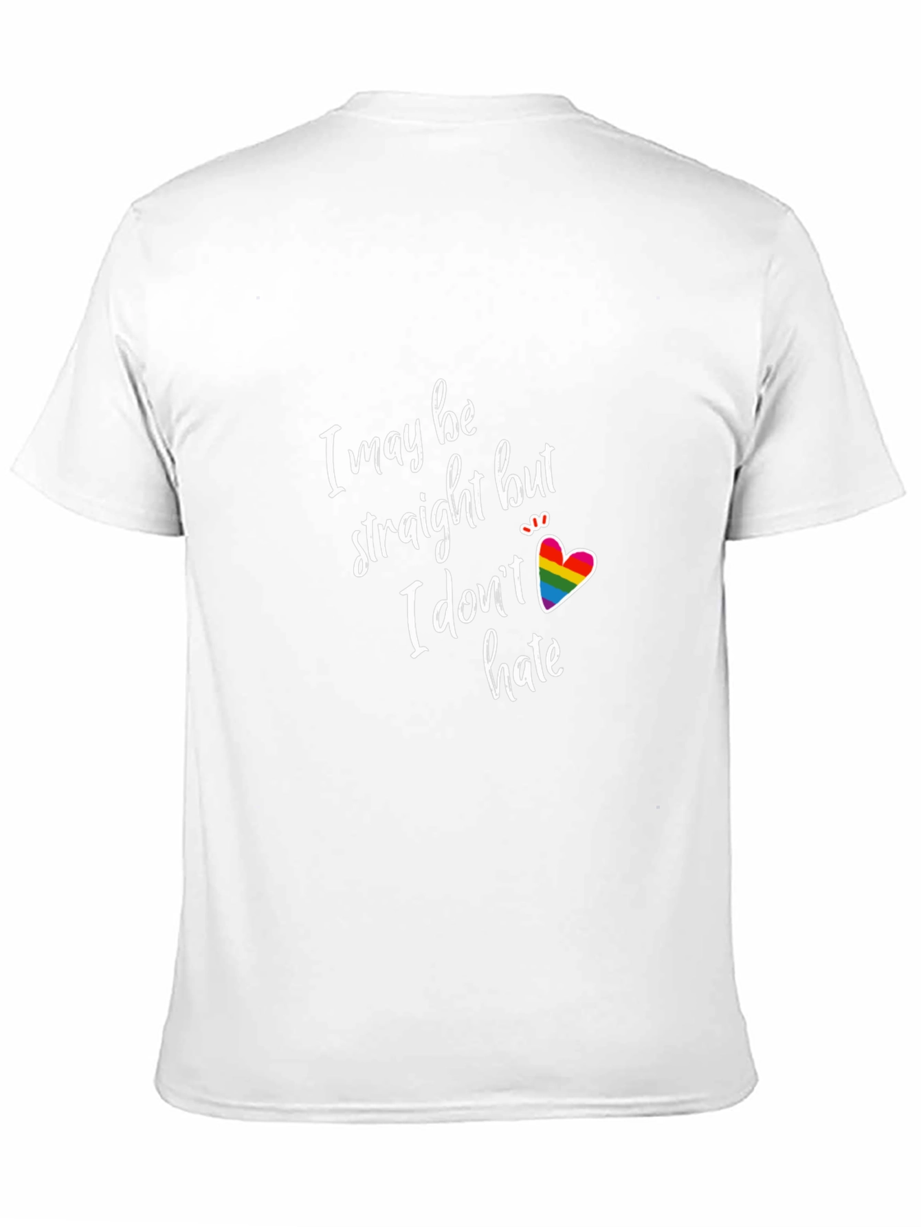 Black I May Be Straight But I Don't Hate Pride T-Shirt view 11