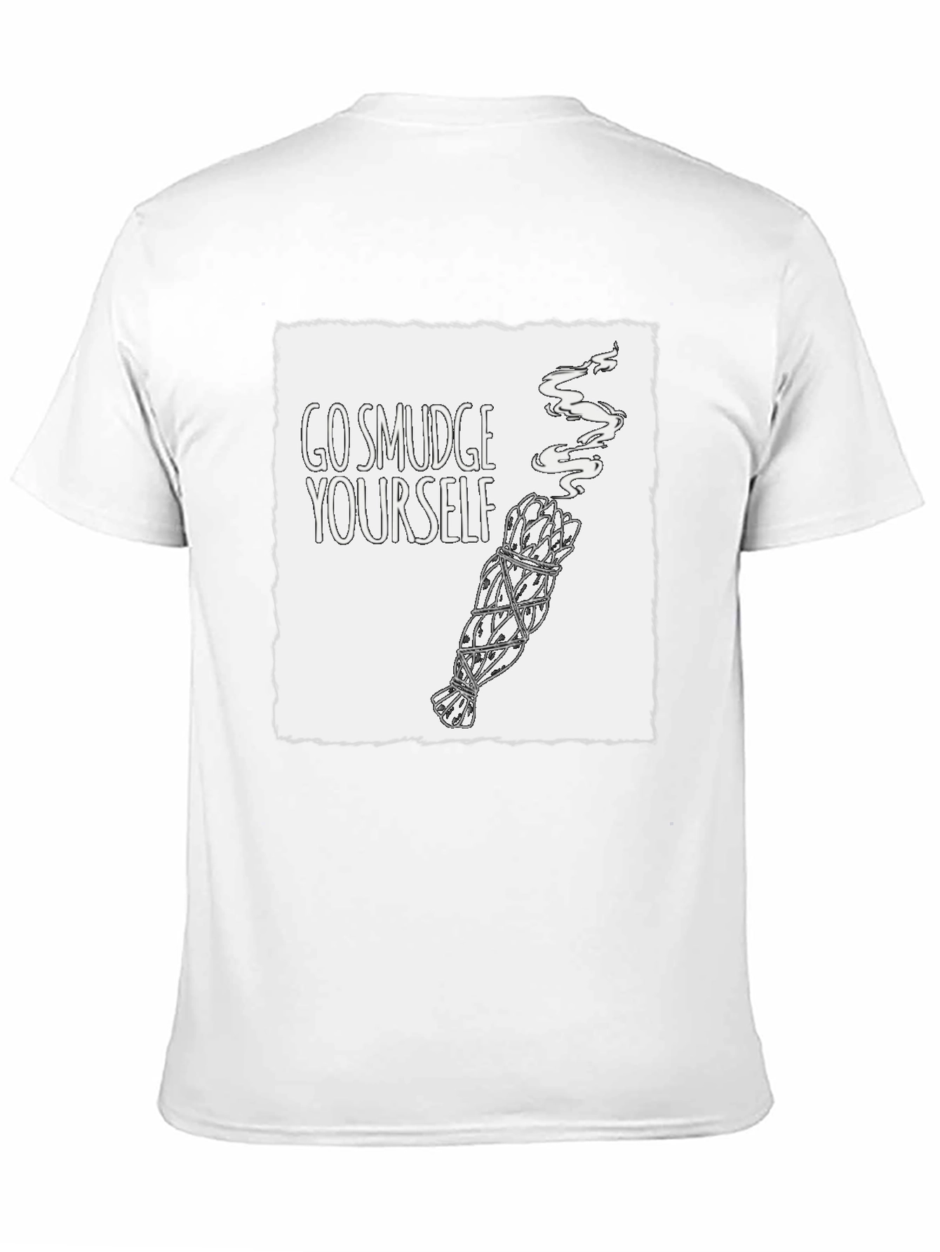 Black Go Smudge Yourself T-Shirt - Unisex Cotton Tee view 11